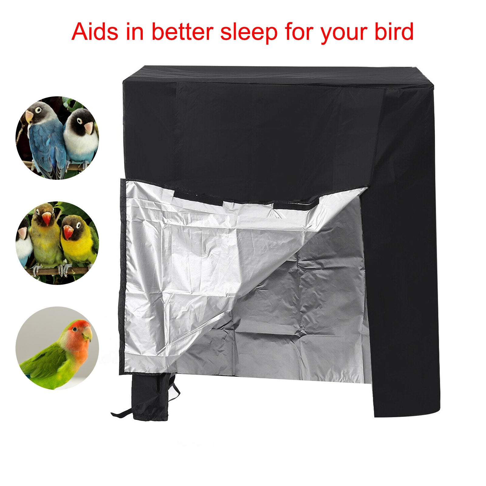 Grote Guard Parrot Night Pet Bird Cage Cover Ademende stofdichte bescherming