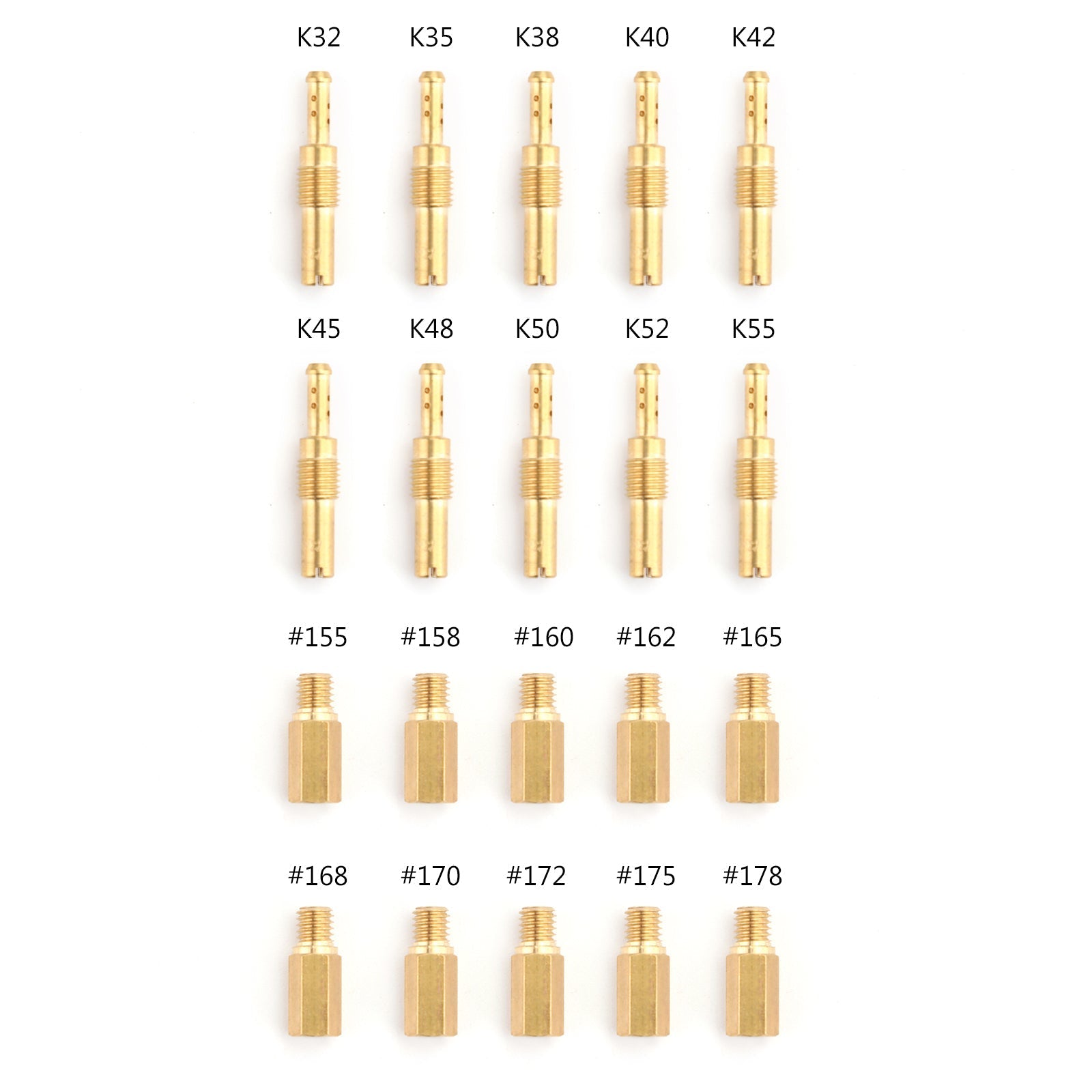 20Pcs Set Carburetor Main Jet kit & Slow Pilot Jet Tool 20Pcs Set