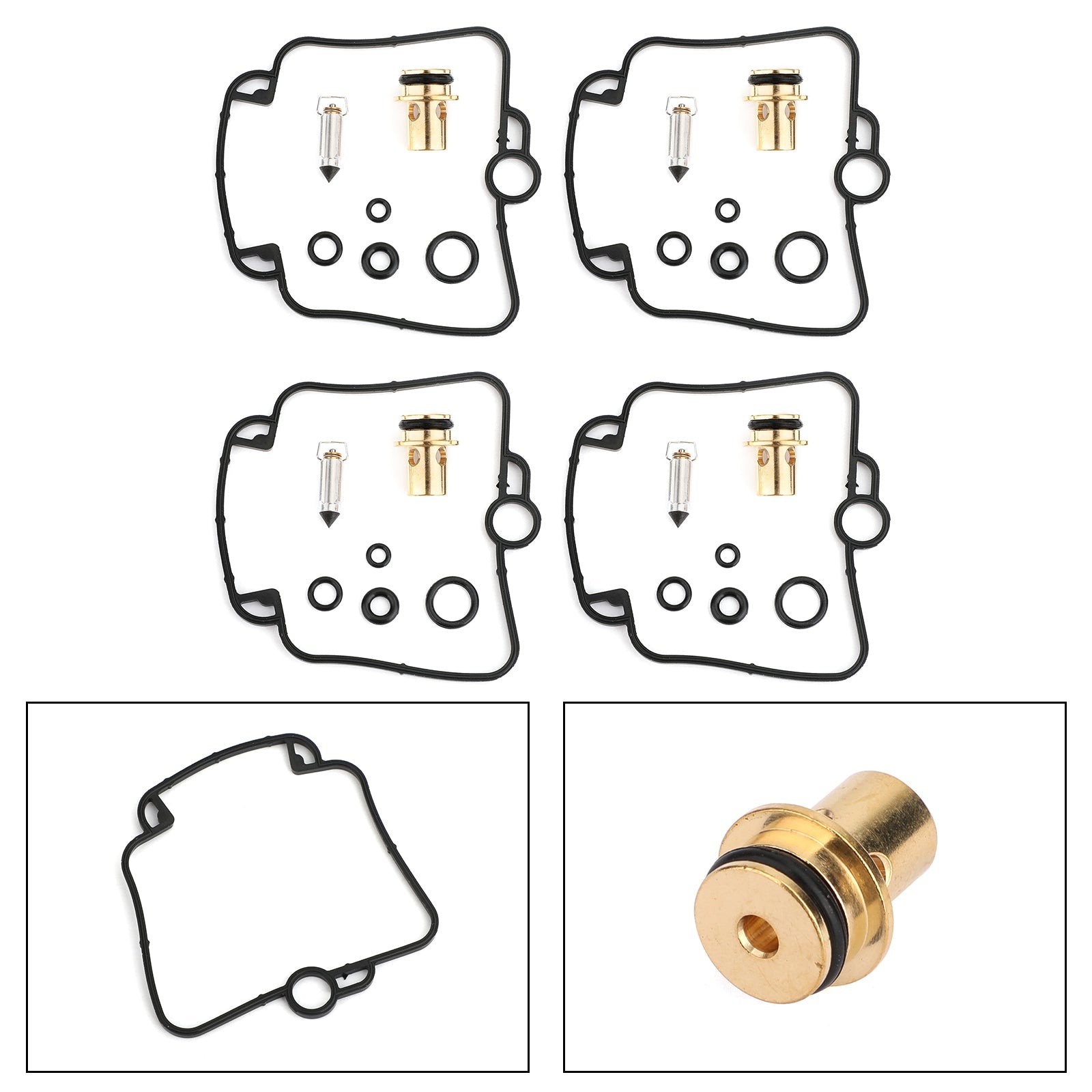 Carburateur Reparatie Kit voor Suzuki GSX-R750 GSXR750 GSX-R1100 GSF1200 Bandit GV75A GSF 1200 Rebuild Onderdelen Float Naald Valve en (4 reparatie kit Carburateur Reparatie Kit voor Suzuki GSX-R750 GSXR750 GSX-R1100 GSF1200 Bandit GV75A GSF 1200 Rebuild Onderdelen Float Naald Valve en (4 reparatie kit