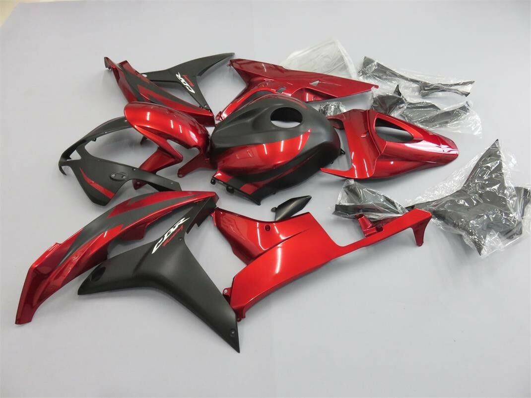 Amotopart Kuip ABS Carrosseriekit voor Honda CBR600RR 2007 2008 Rood Zwart Generiek