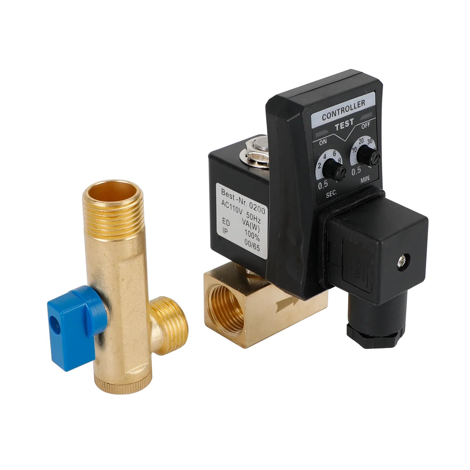 Vanne de vidange automatique de condensat de compresseur d'air temporisé électronique automatique de 1/2 "