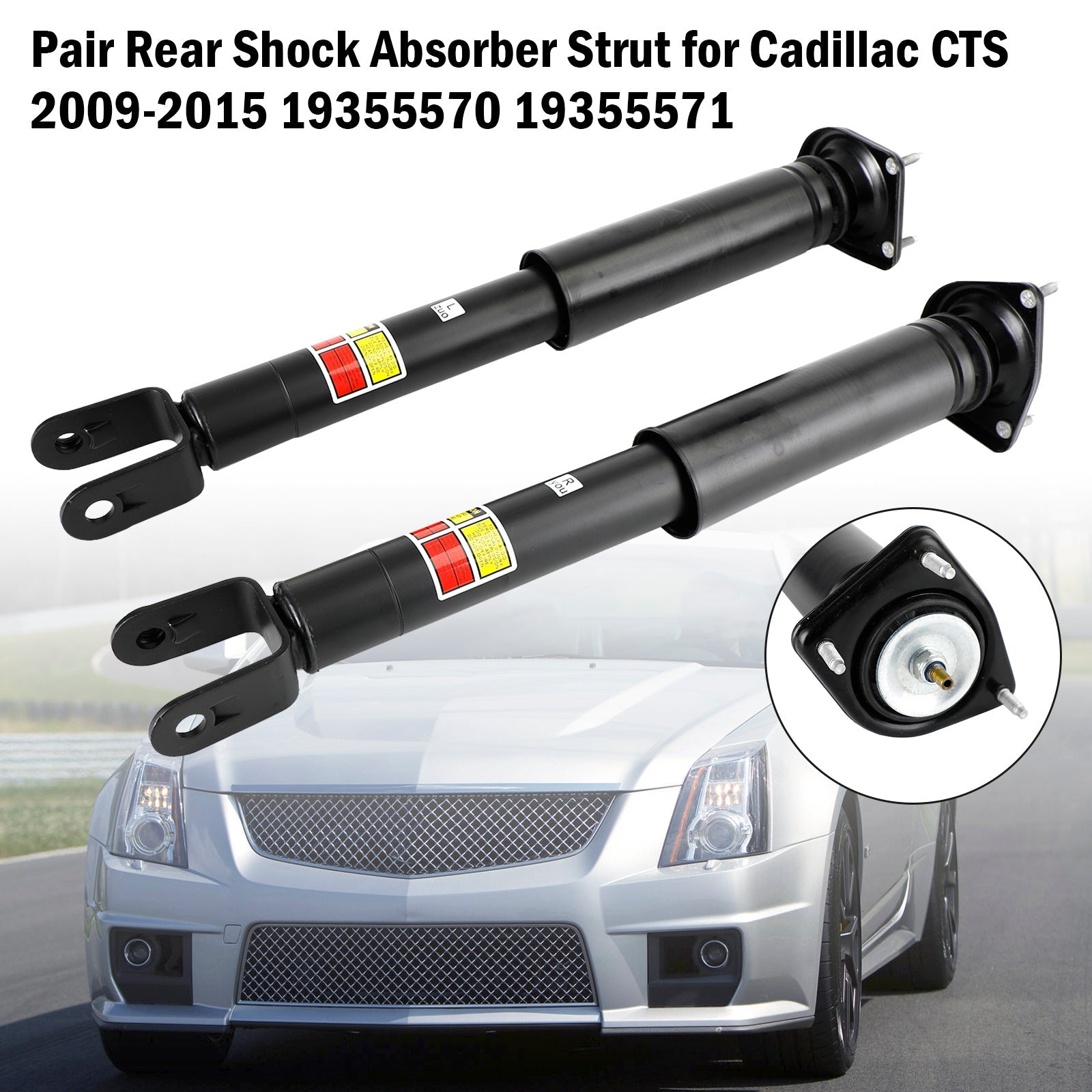 Cadillac CTS 2009-2015 Par de amortiguadores traseros con eléctrico 25849149 19355570 25849150 19355571