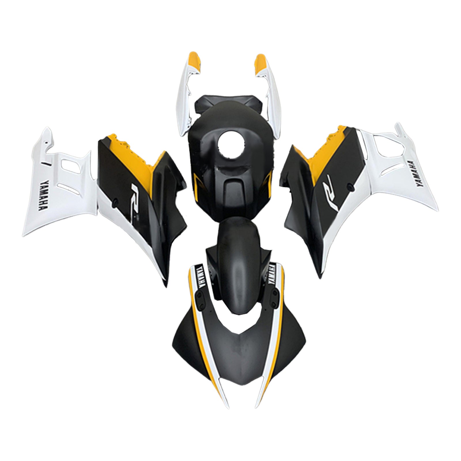 Amotopart Yamaha YZF-R3 R25 2019-2021 Kit Carénage Carrosserie Plastique ABS