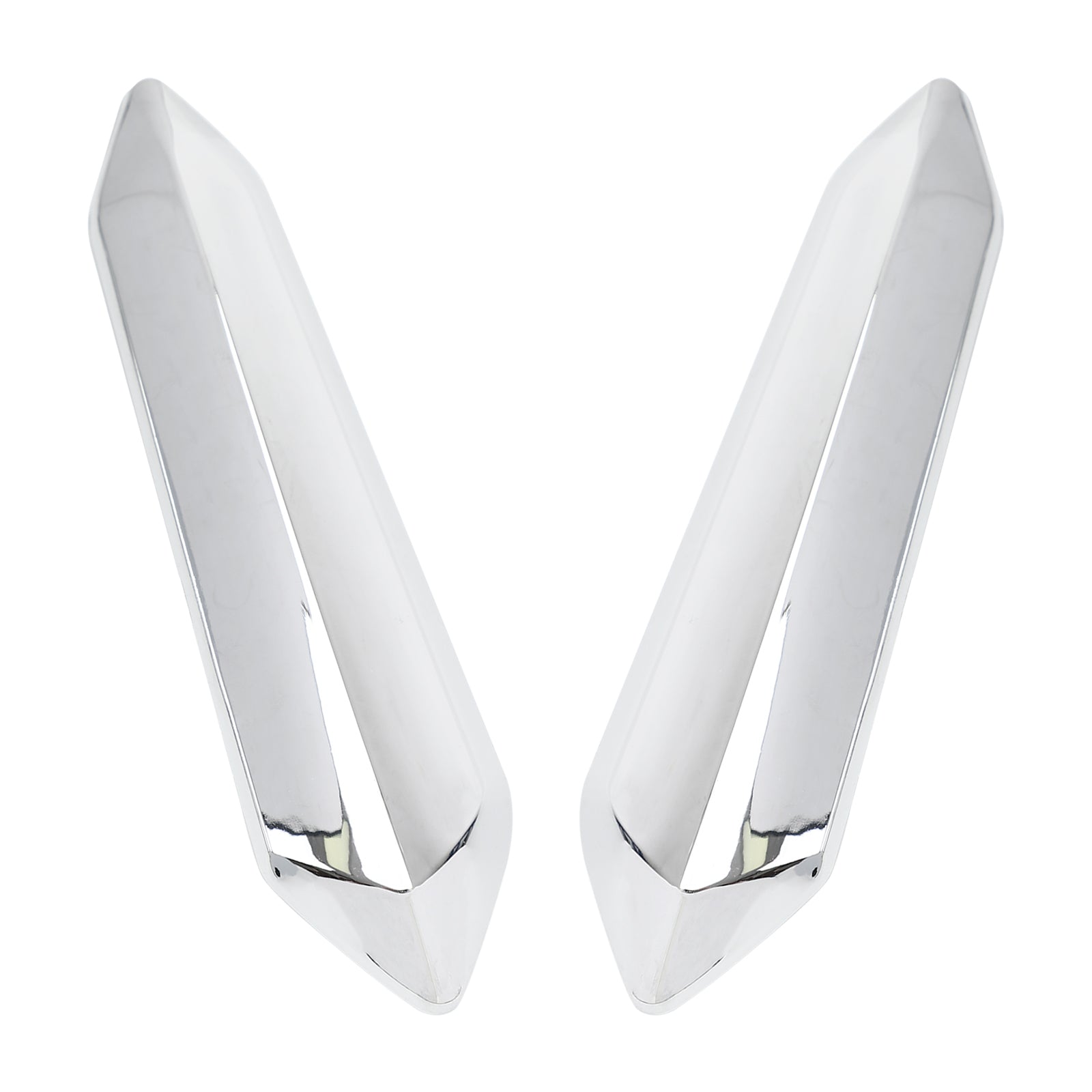 Paire de couvre-jambes de pare-brise chromés pour Honda Goldwing GL1800 2018-2021 générique