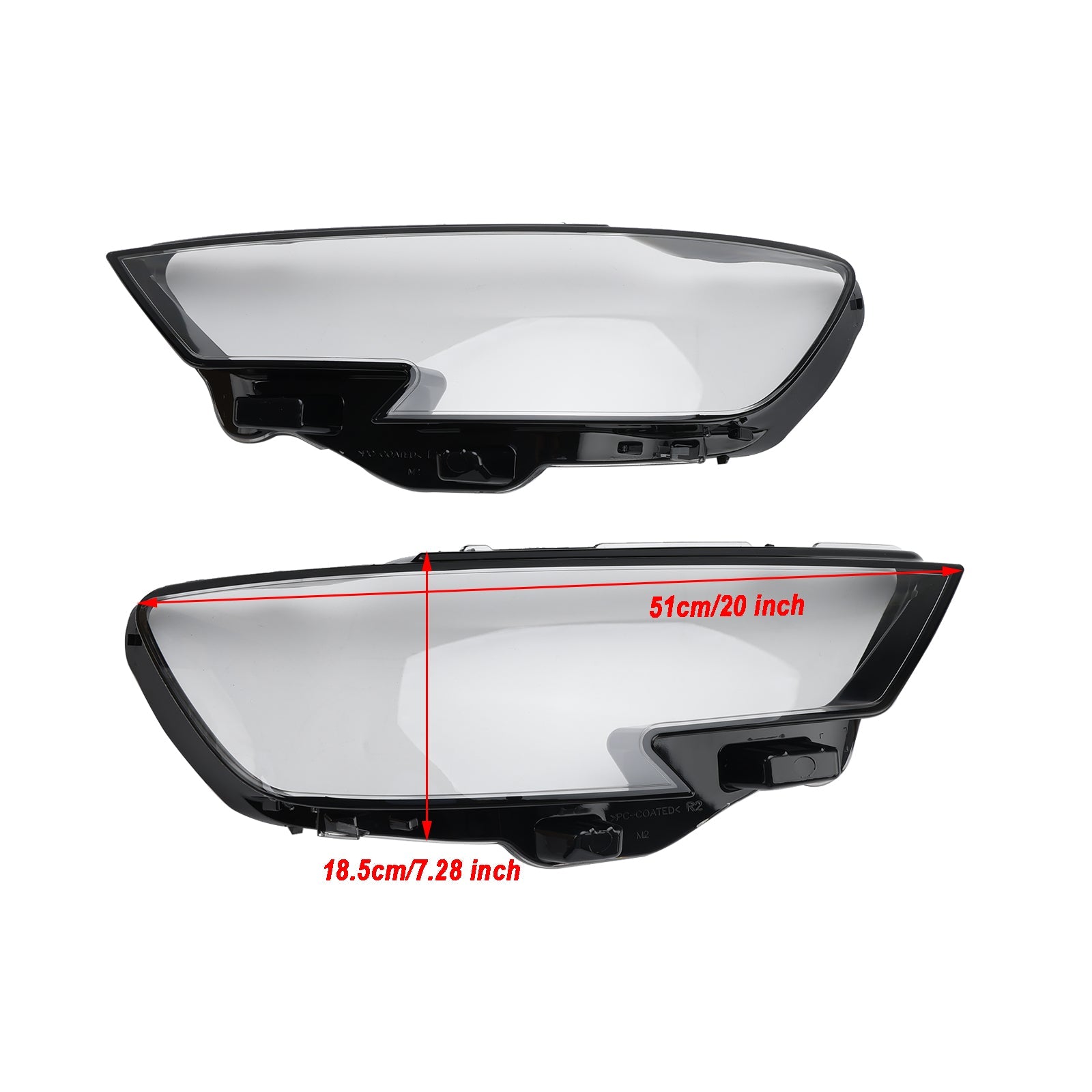 Audi A3 2017-2020 Links + Rechts Koplamplens Plastic Omhulsel 8V0941783 84