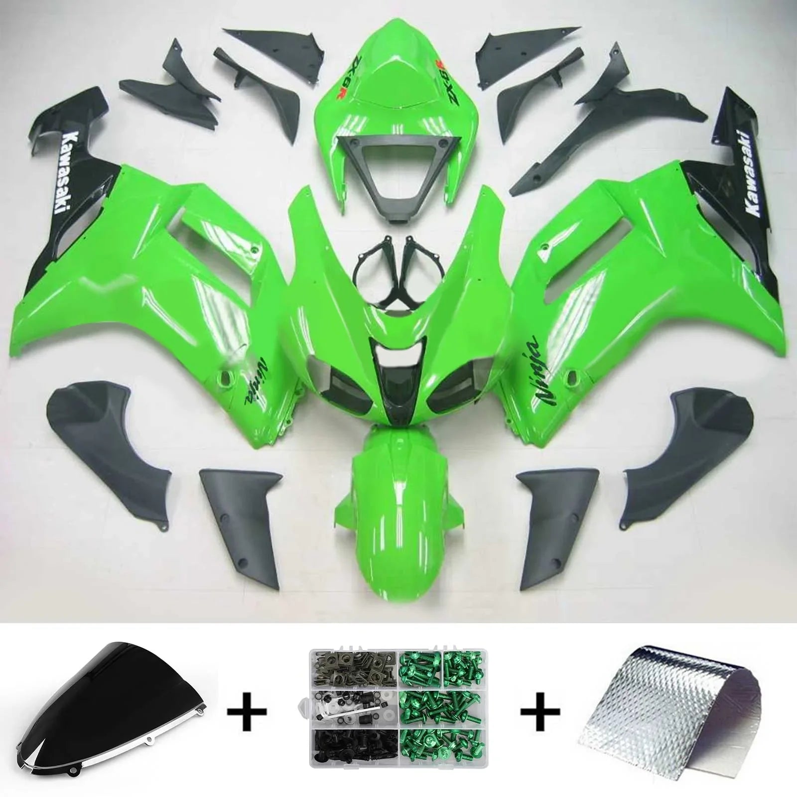 Amotopart kuipkit voor Kawasaki ZX6R 636 2007-2008 Generic