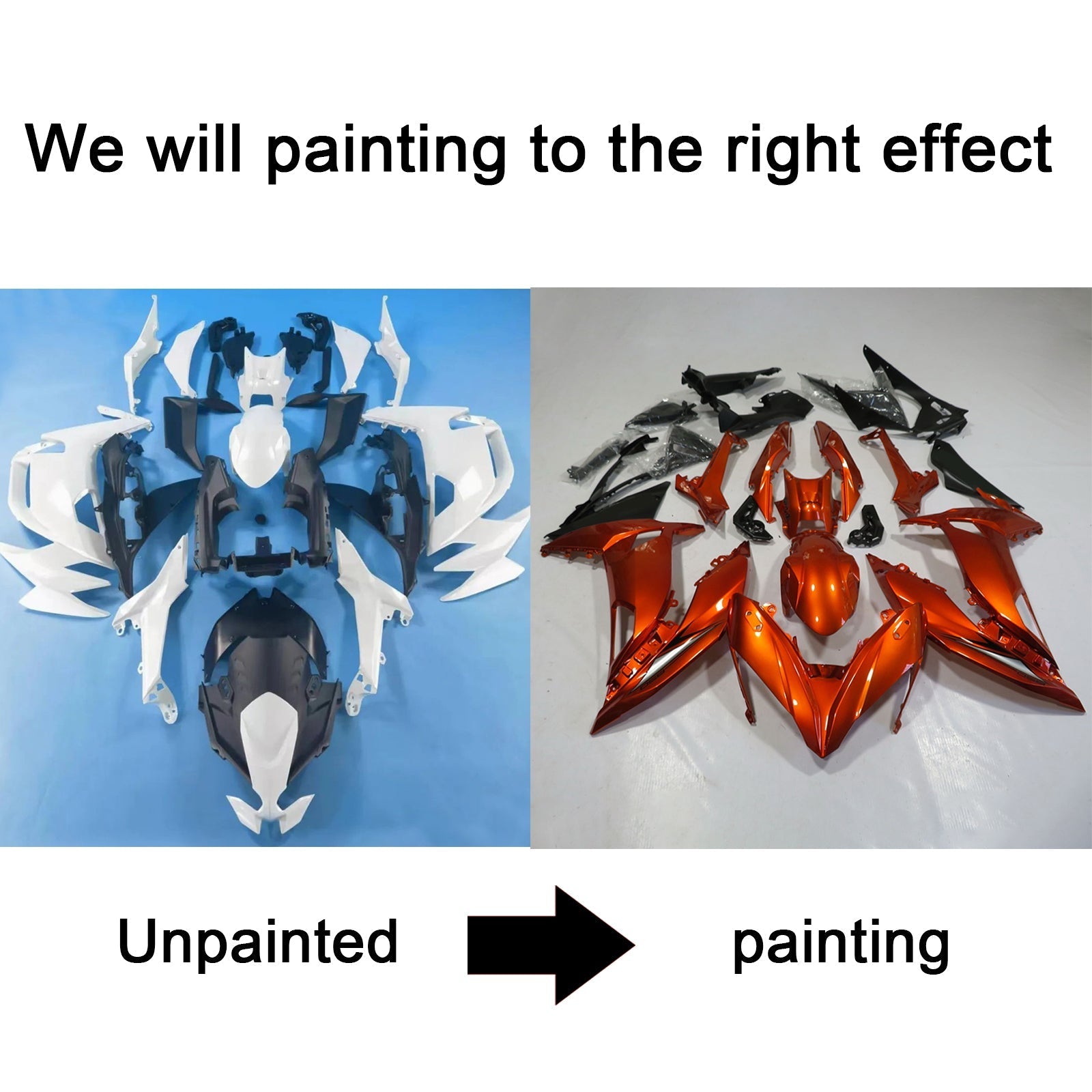 Amotopart Kawasaki ER-6F Ninja650 2020-2023 ABS carrosseriekuipset