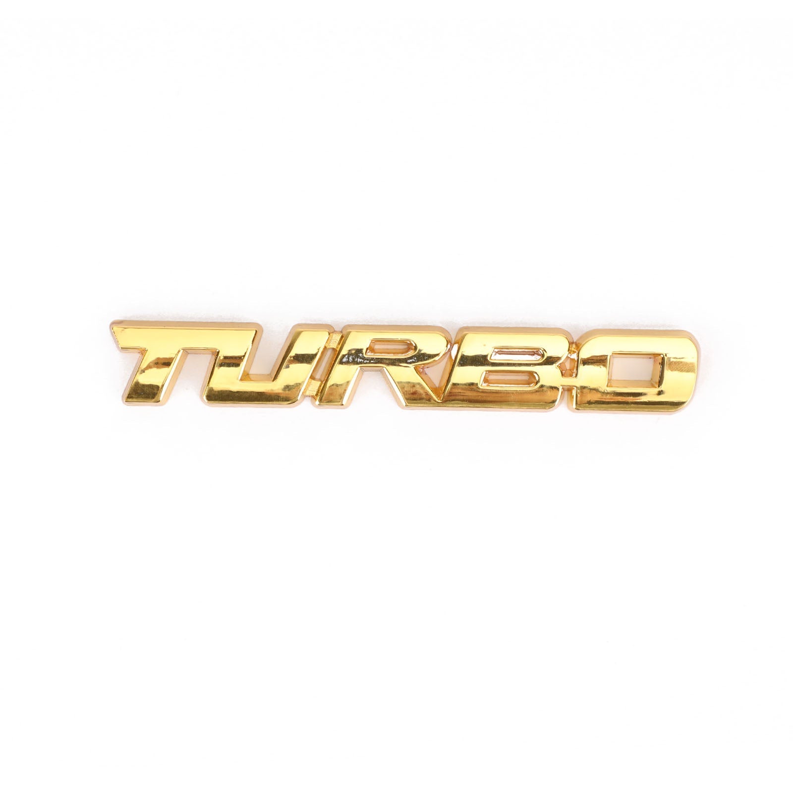 3D Metal Turbo Logo Emblema Emblema Insignia Pegatina Tronco de troncal Calcomanía de plata genérica