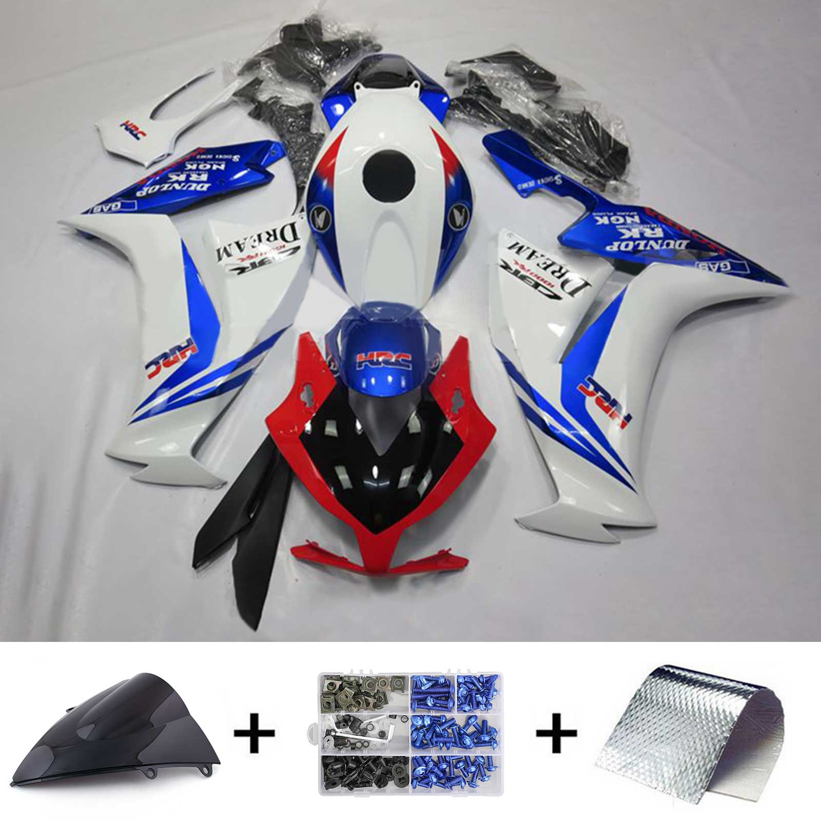 Amotopart Honda CBR1000RR 2012-2016 ABS muovinen korin suojasarja