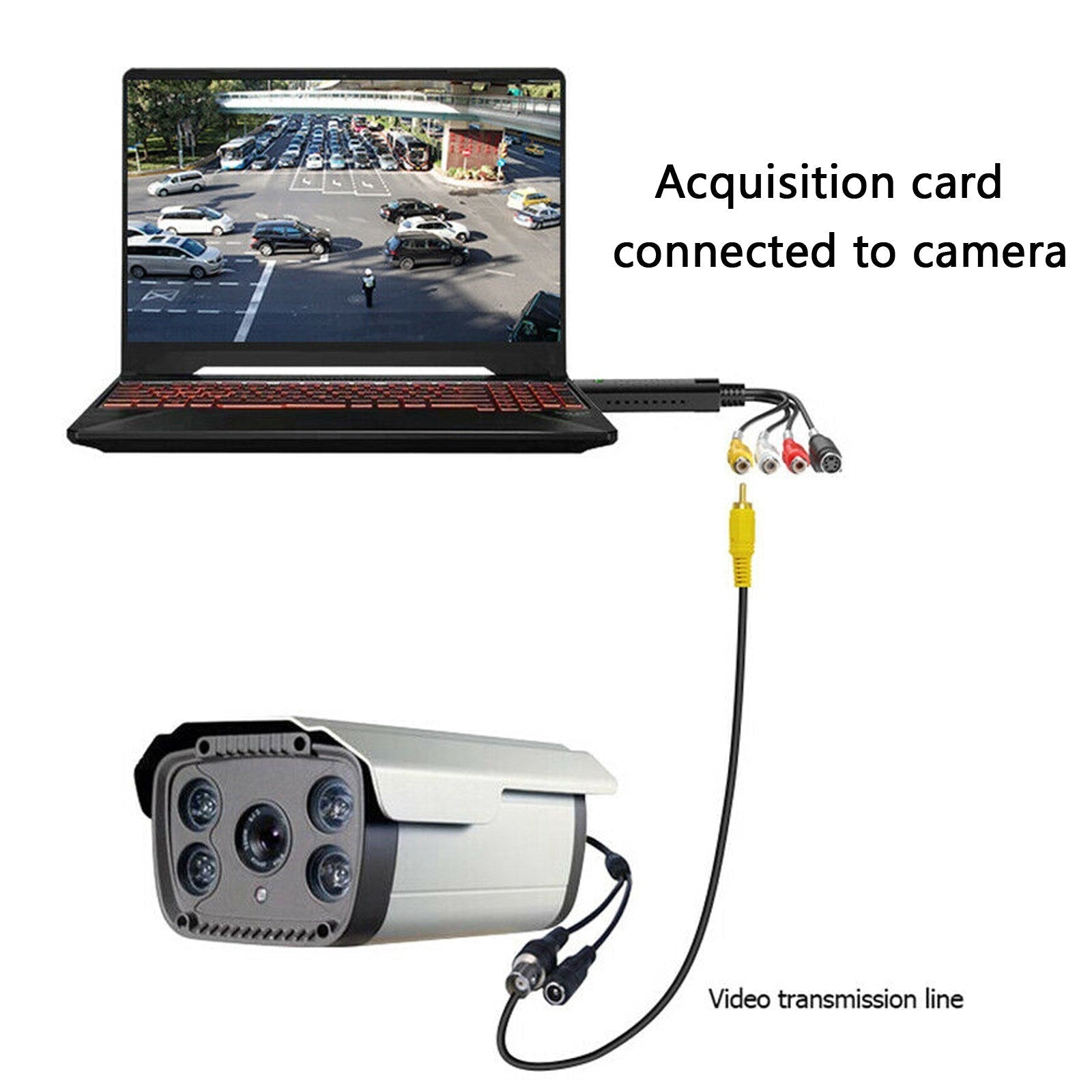 USB 2.0 Audio TV Vidéo VHS vers DVD Magnétoscope PC HDD Convertisseur Adaptateur Carte de capture