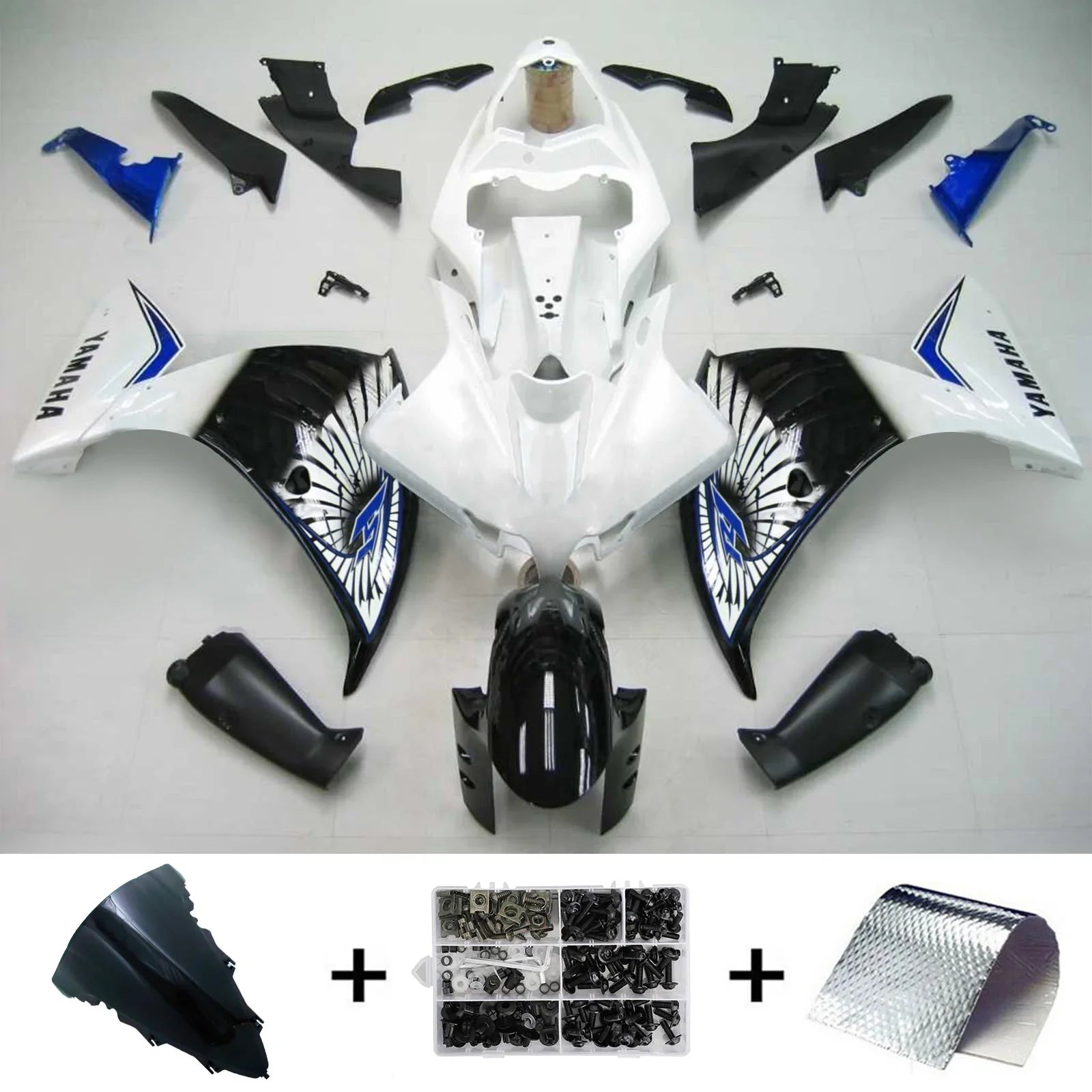 Kit de carénage Amotopart pour Yamaha YZF 1000 R1 2012-2014 générique
