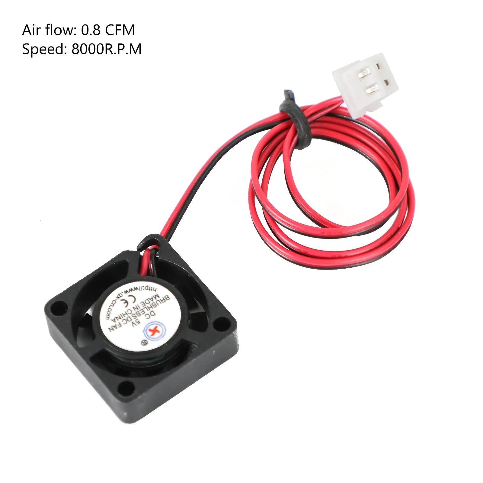 Ventilateur de ventilateur de refroidissement CC sans balais 5V 2006 20x20x6mm fil à 2 broches