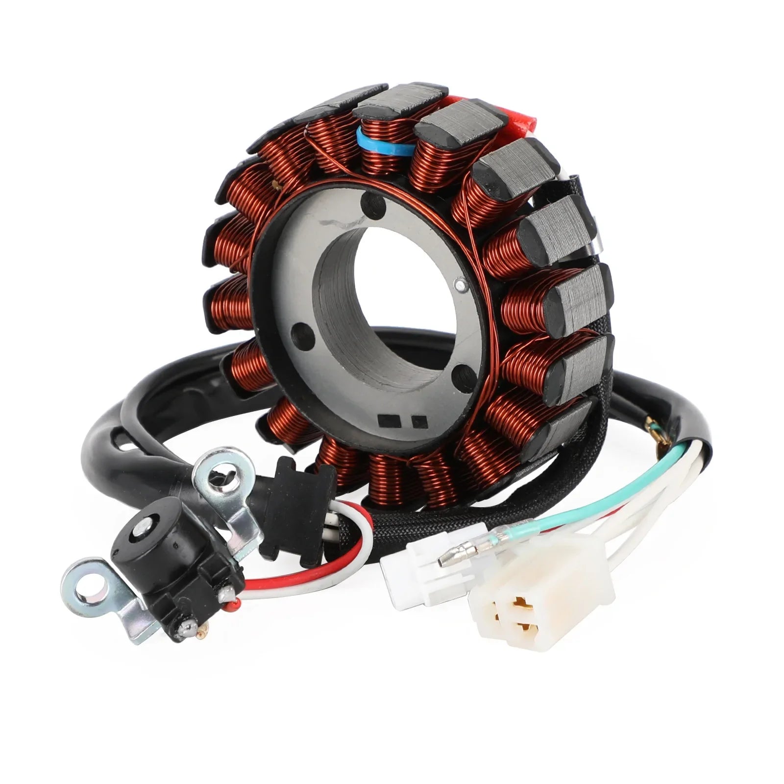 STATOR DE BOBINE MAGNÉTIQUE + RÉGULATEUR DE TENSION + JOINT ASSY POUR YAMAHA YB125 YBR 125 ED 3D9 51D 2007 - 2014 GÉNÉRIQUE