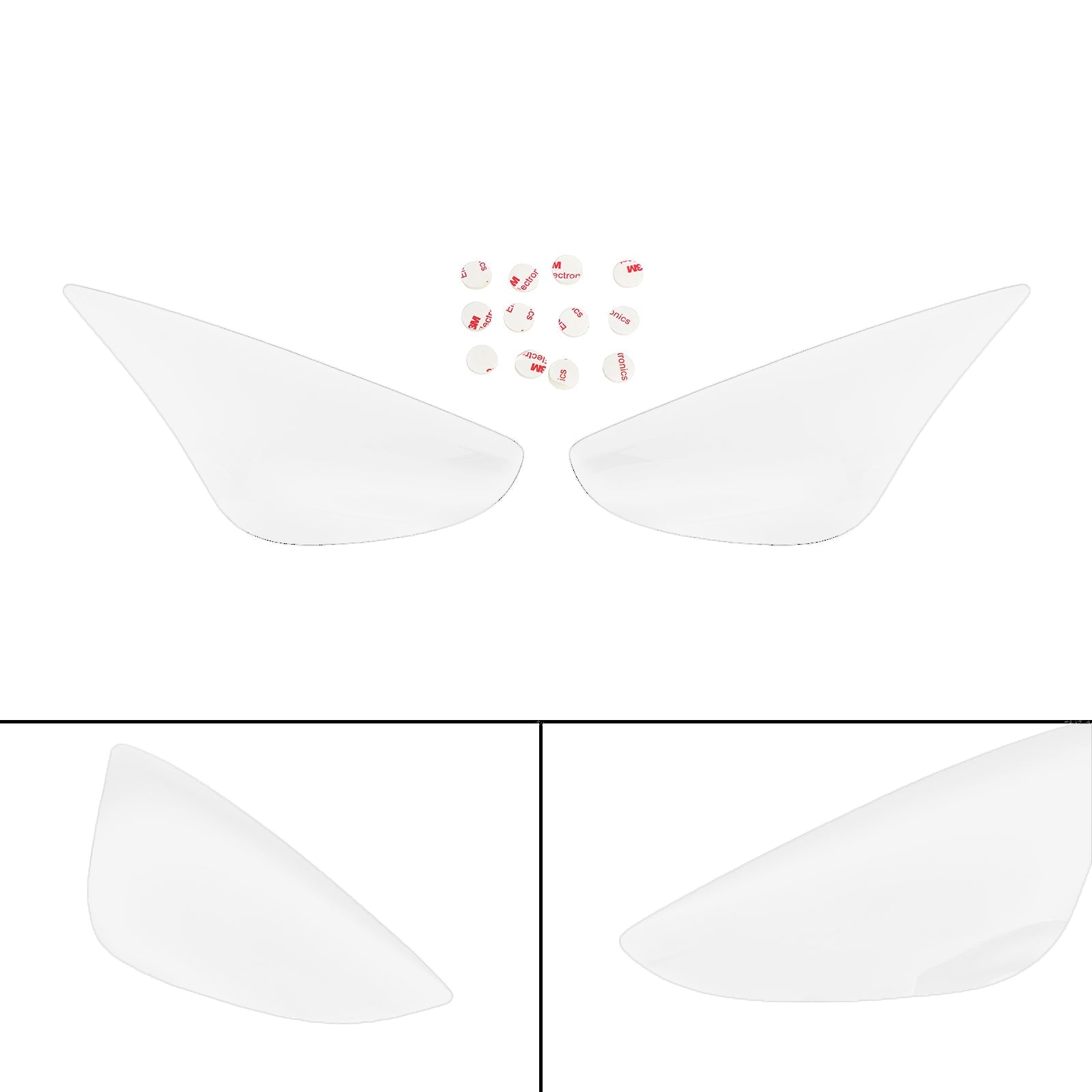 Beveiligingsafdekking voor koplamp voor Kawasaki ZX-6r ZX 636 Black Generic