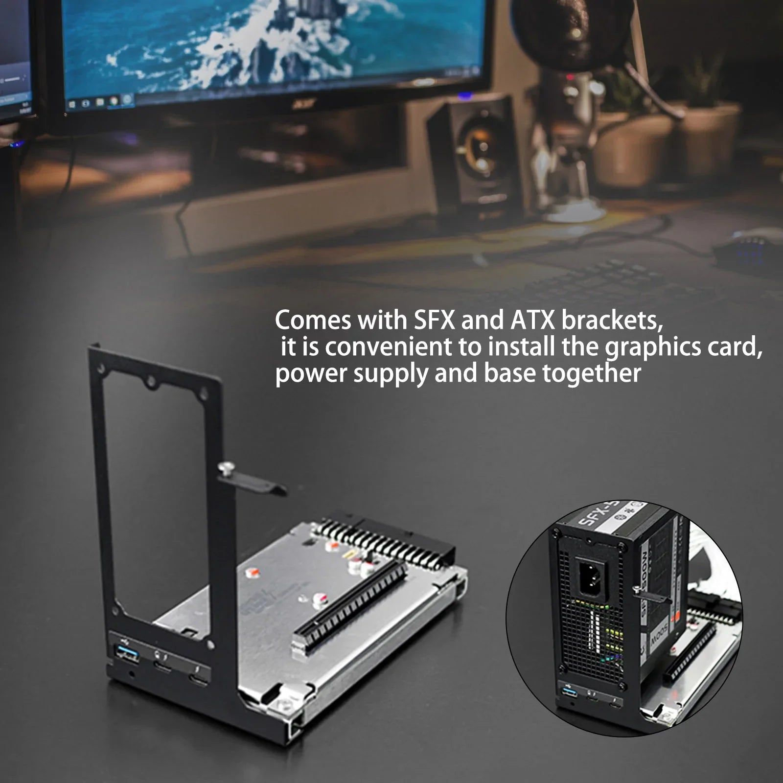 Support étendu pour carte graphique Thunderbolt 3 4 ports TH3P4G2 mini USB3.0