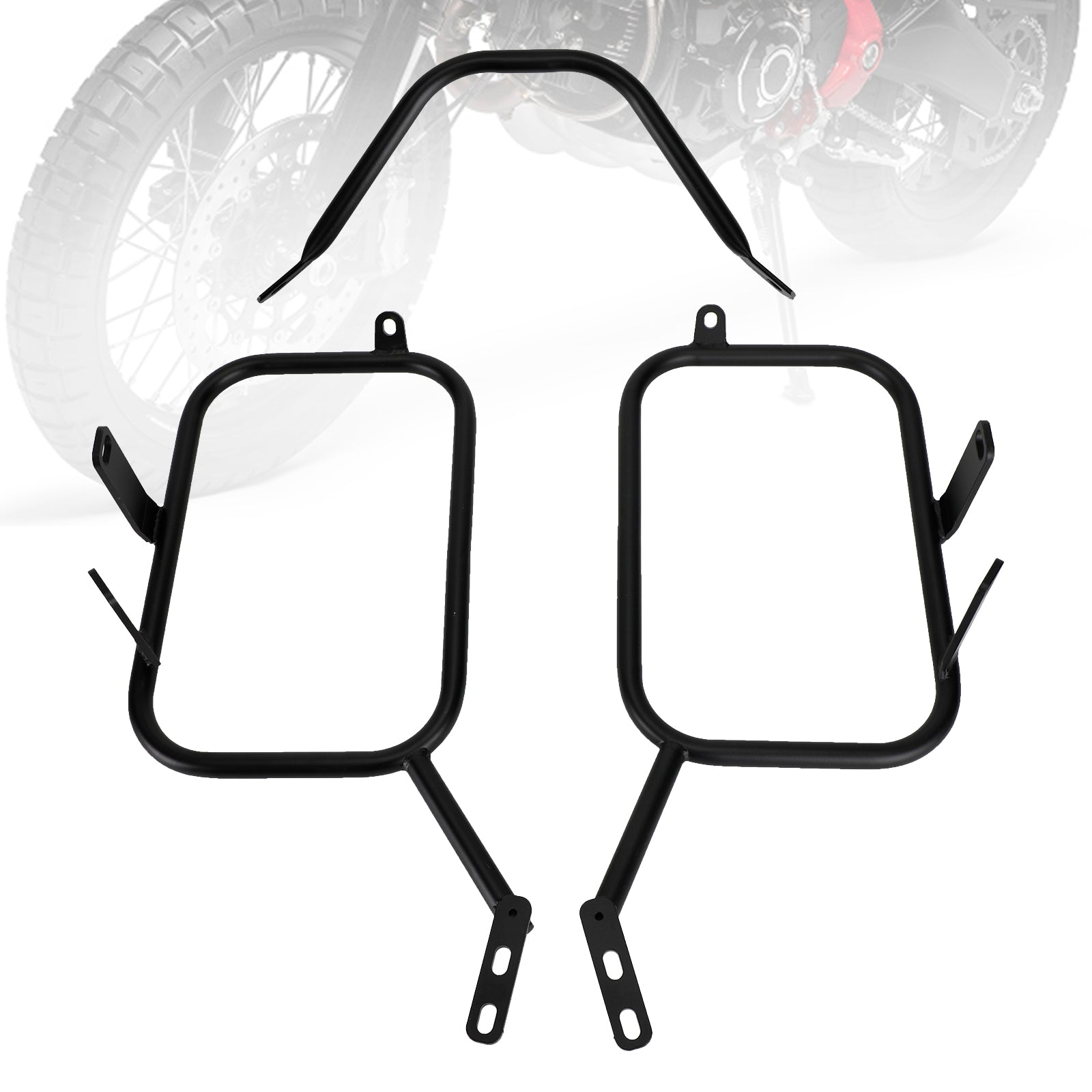 Staffa di montaggio per borsa laterale per portapacchi Ducati Scrambler 400 800 2016-2022