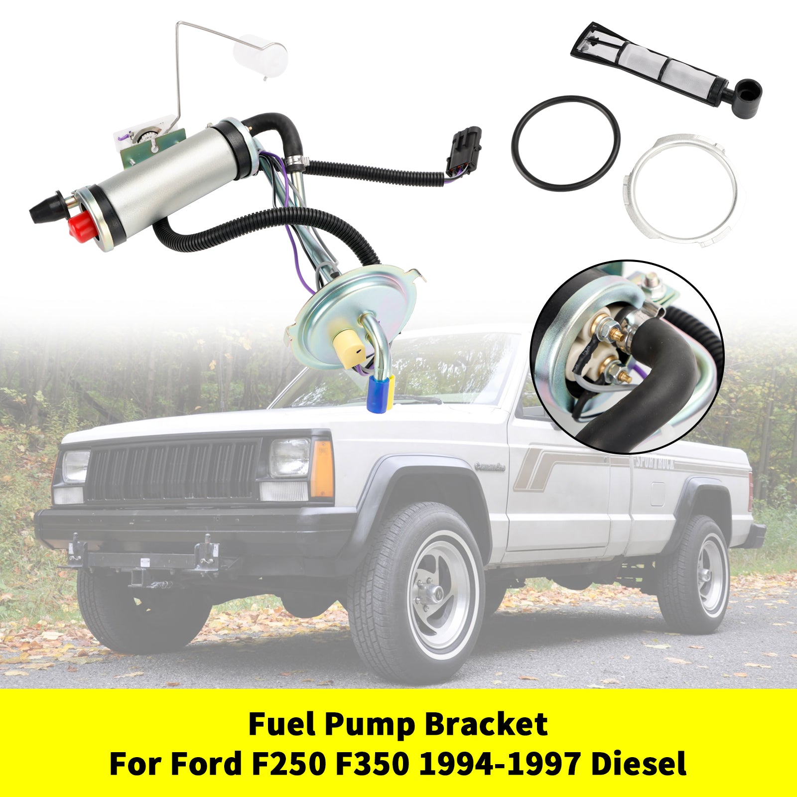 Jeep Comanche MJ 1987-1990 benzinetankverzendeenheid met FI met brandstofpomp
