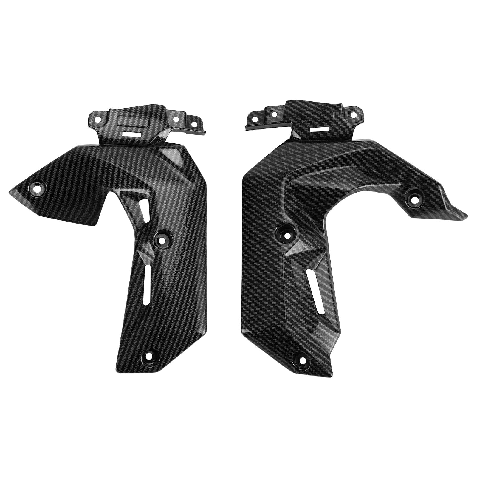WOOGA Panneaux Latéraux Carénage Moto CBR650R - Couverture Capot Latéral Aspect Fibre Carbone Pour Honda CBR 650R 2019-2023