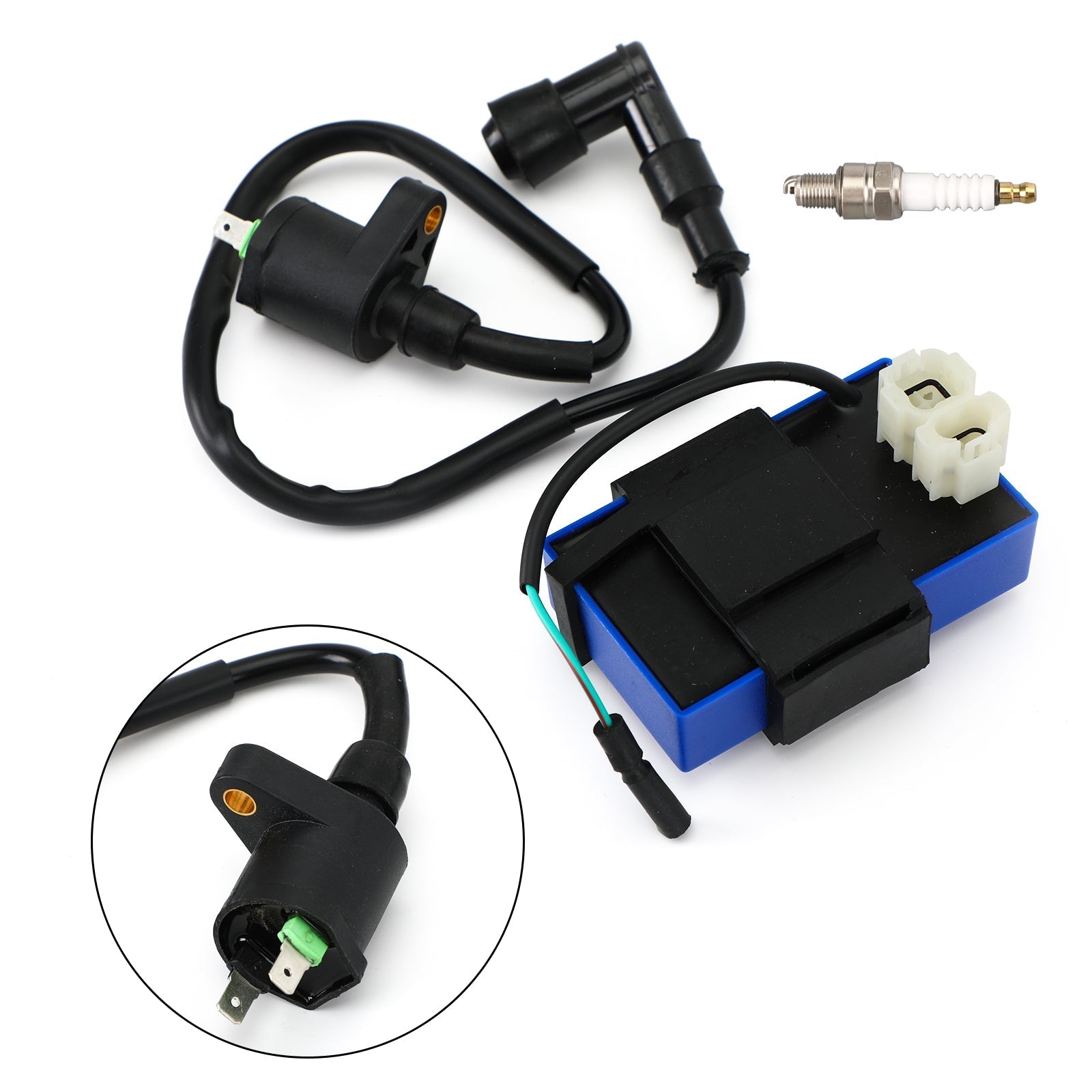 Bobine d'allumage Bougie d'allumage CDI pour Honda Sportrax 90 TRX90 2x4 93-05 30510-GF9-405 Générique