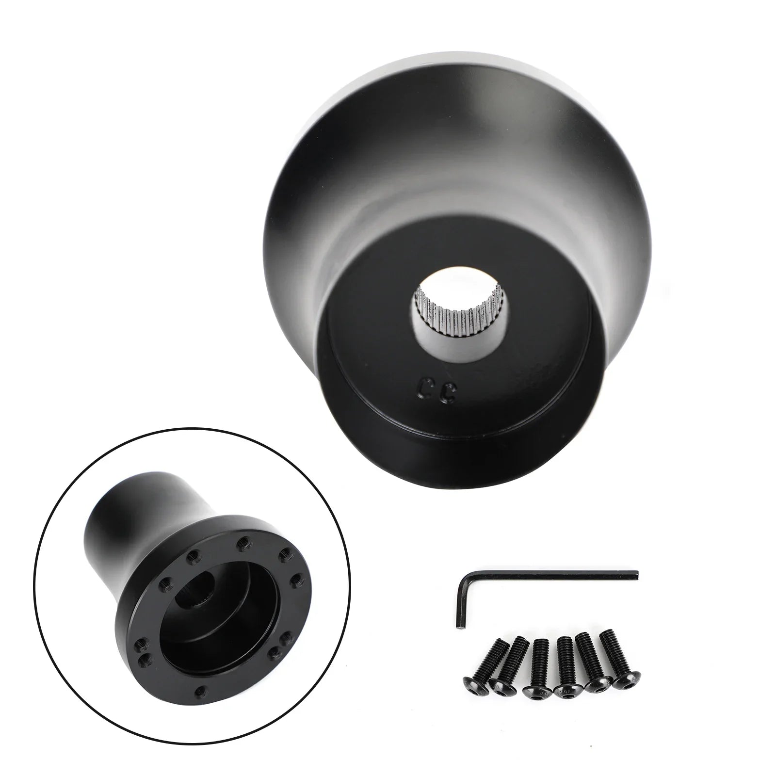 Wózek golfowy Aluminiowy adapter kierownicy do samochodu Club Car DS 1984-up Generic Black