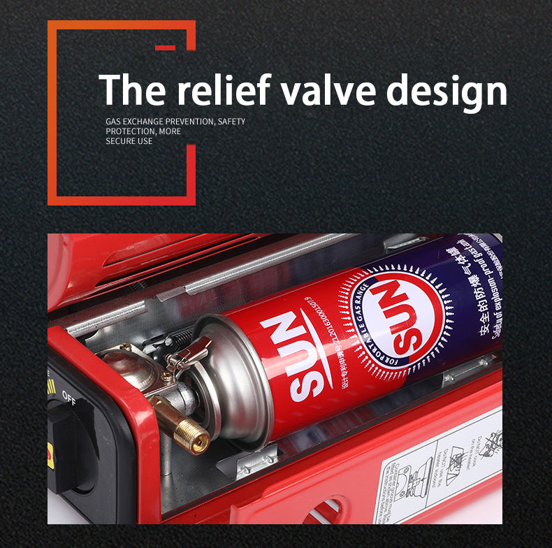 Chauffage d'urgence au butane pour camping en plein air, source de chaleur double cohérente, outils de survie, peut être utilisé pour caravane ou tente