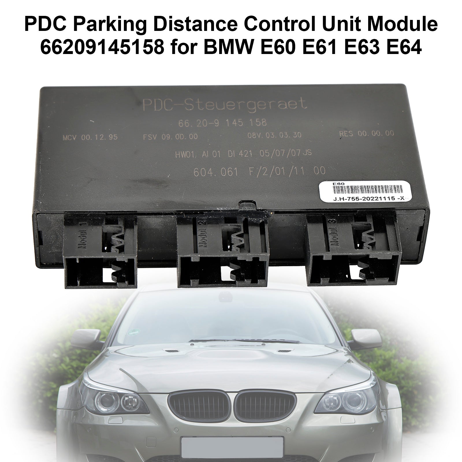 66209145158 PDC pysäköintietäisyyden ohjausyksikkö BMW E60 E61 E63 E64