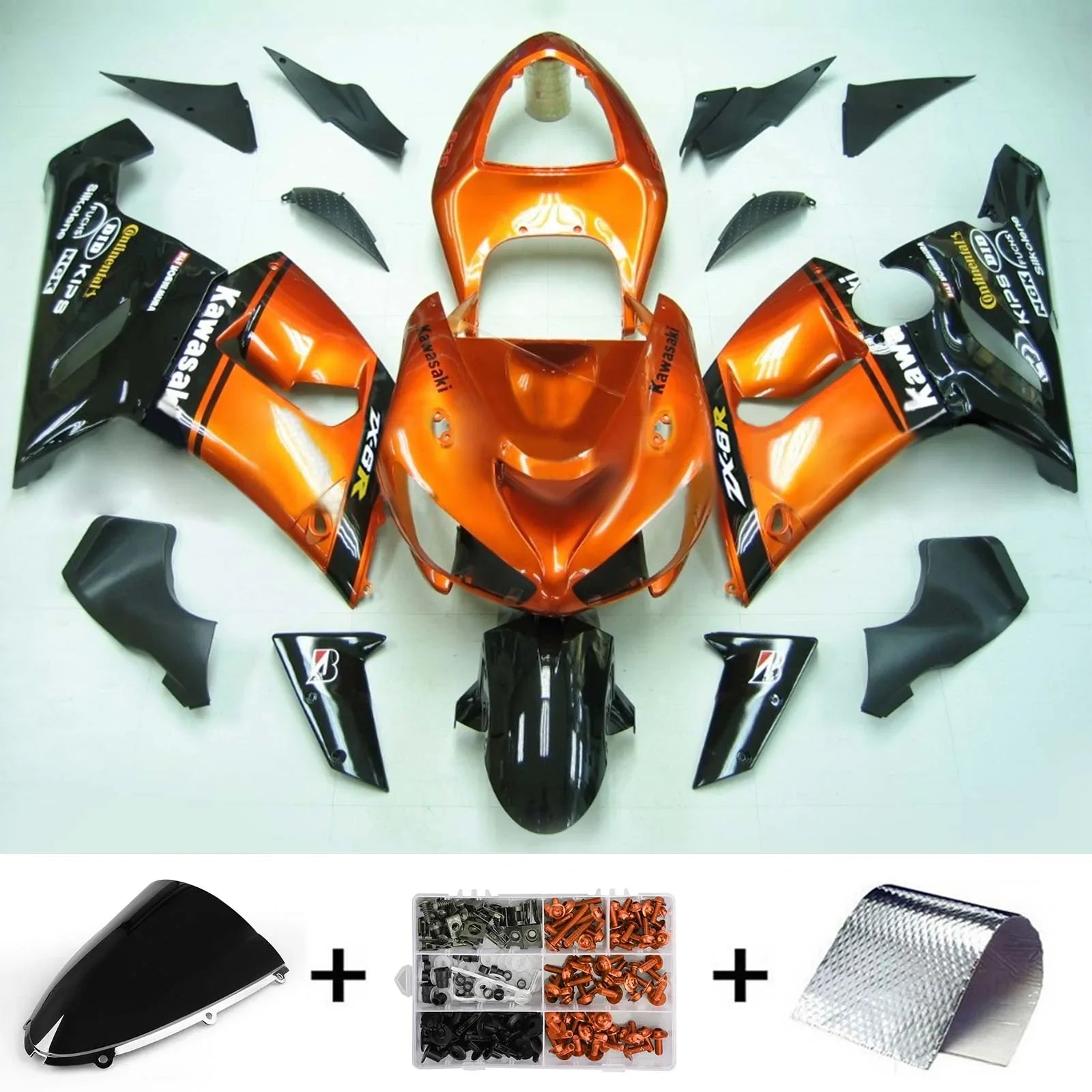 Amotopart kuipset voor Kawasaki ZX6R 636 2005-2006 Generiek