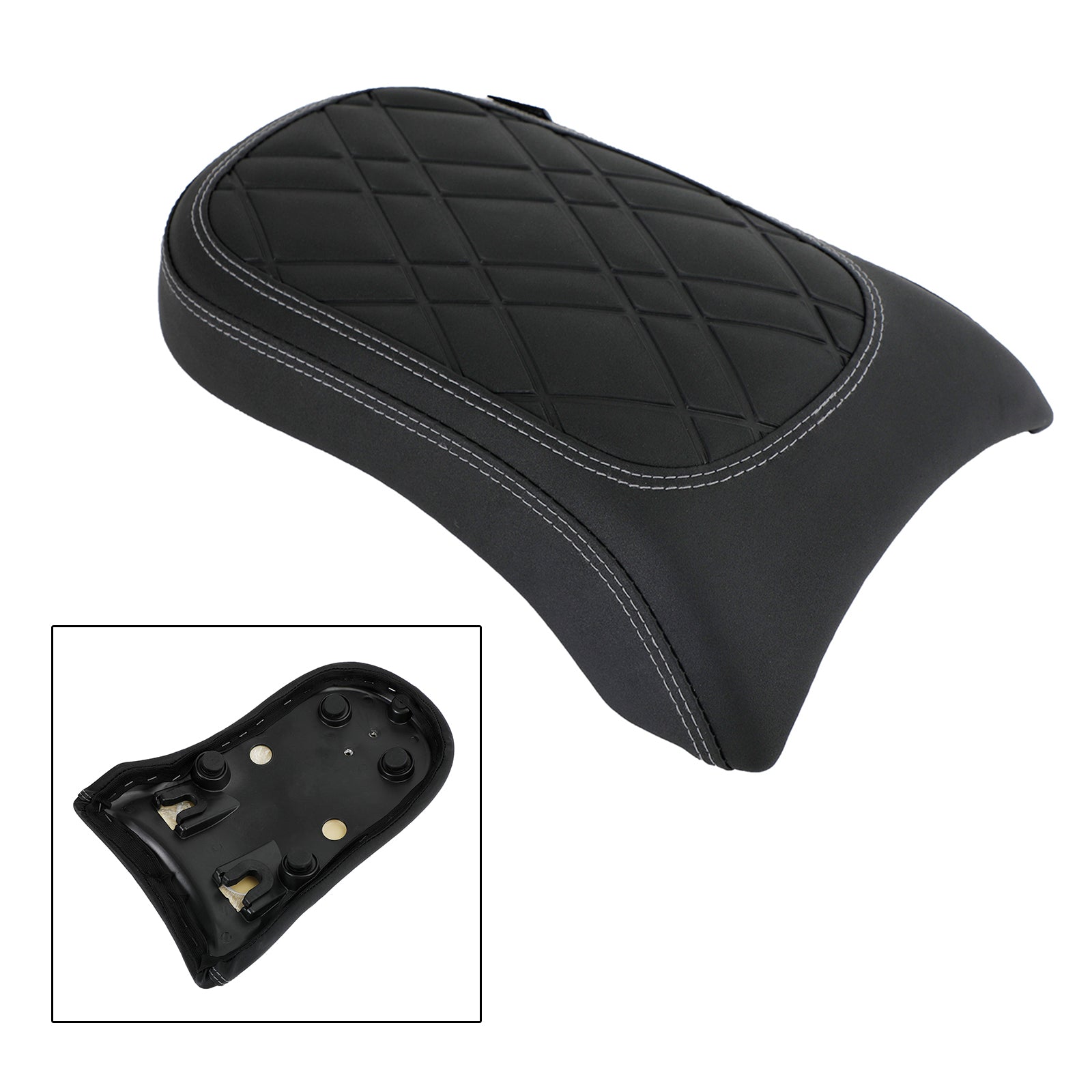 BMW R18 Bikes 2020-2022 2021 Blazinica potniškega sedeža Flat PU Black Grid