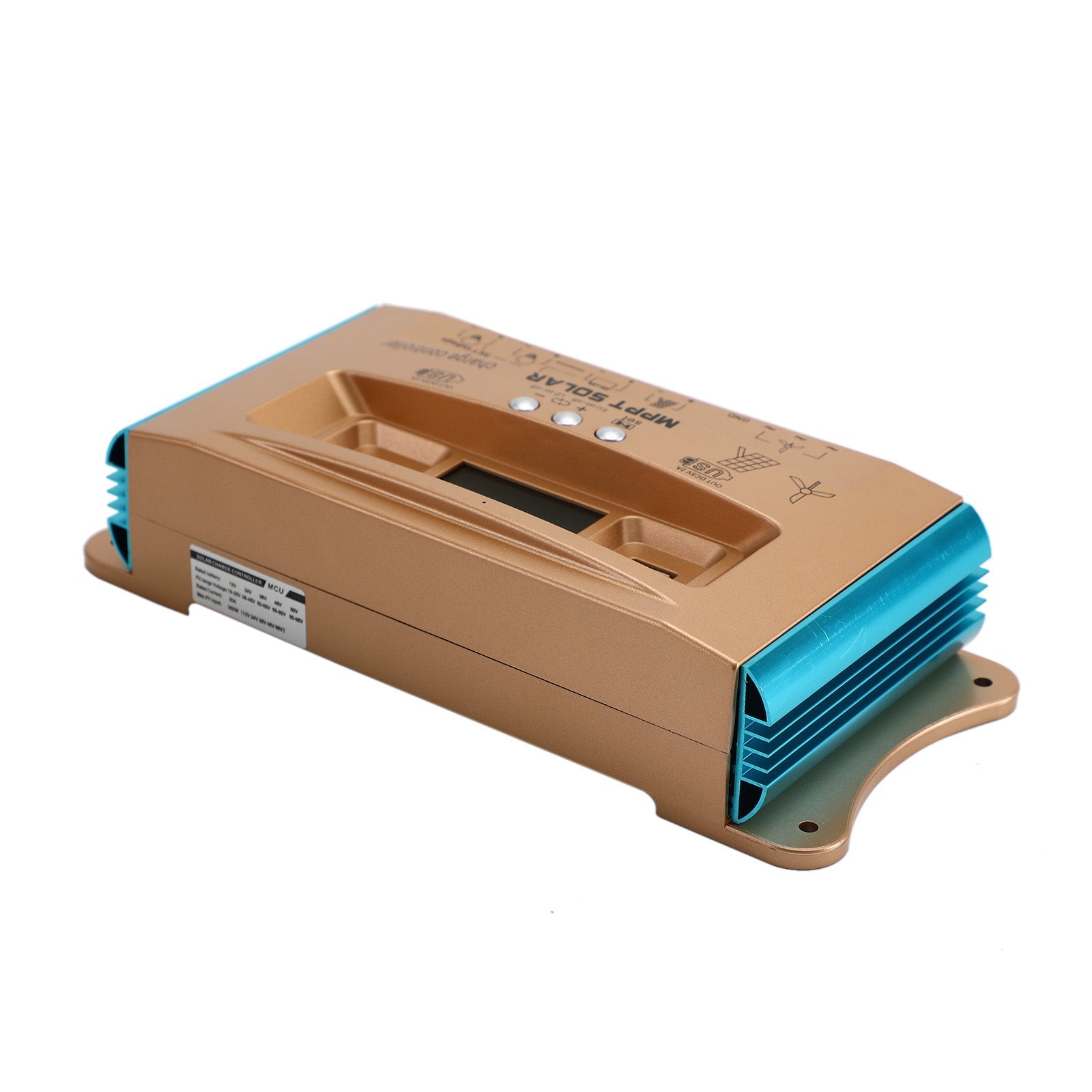 12V-60V 30A-100A MPPT Dual USB Cargo de carga Wind-Solar Controller Auto