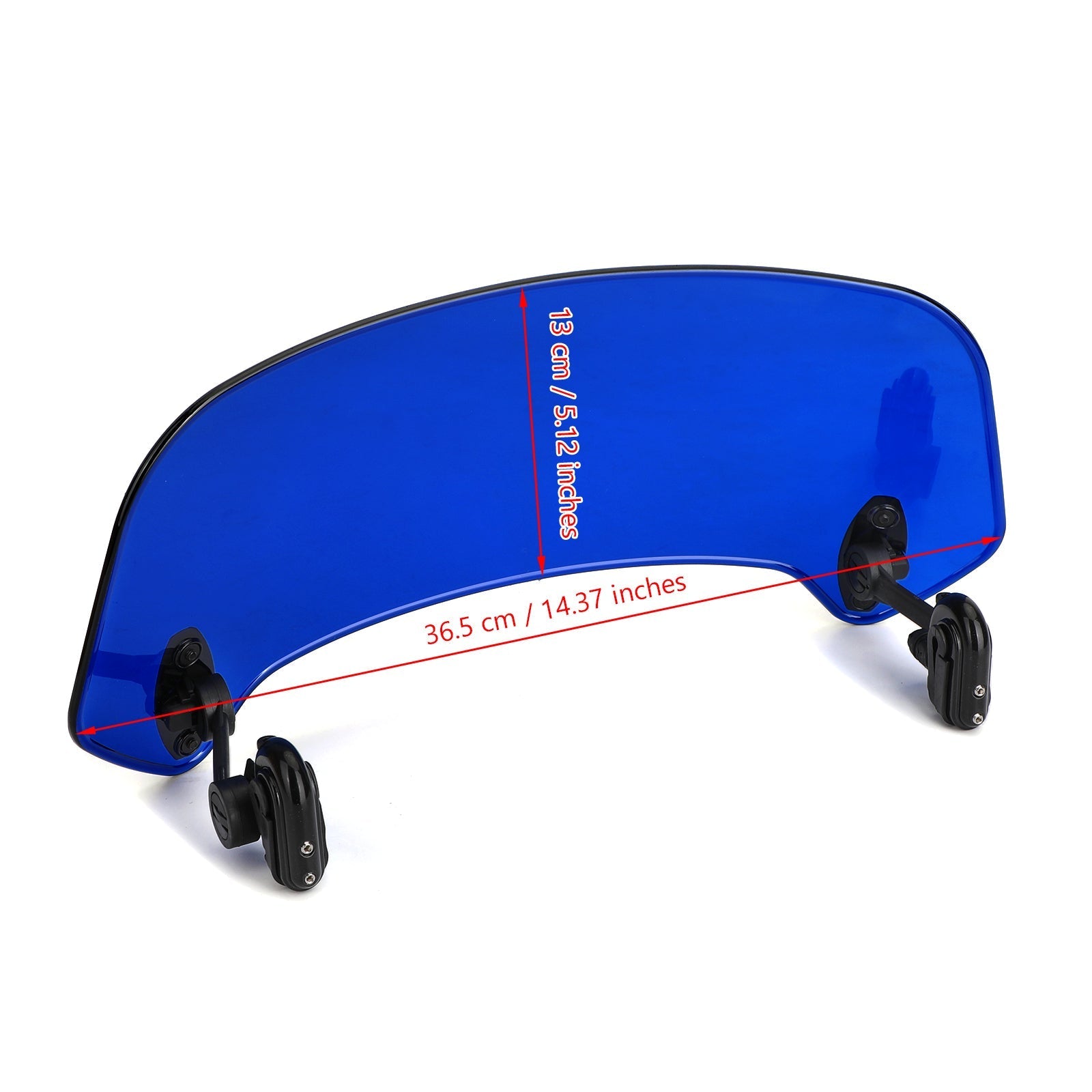 Deflettore d'aria universale regolabile con clip sul parabrezza, nero generico