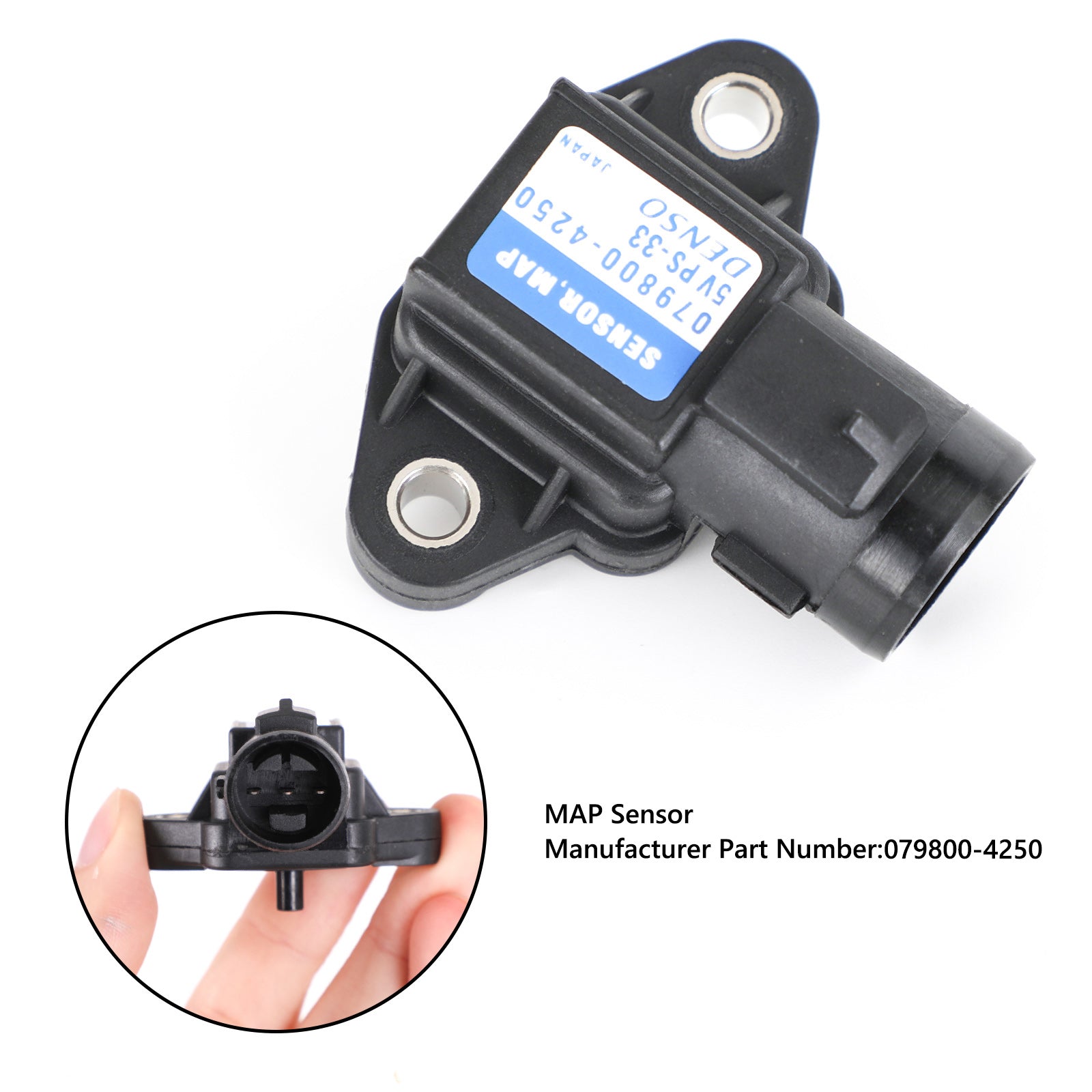 Inlaatluchtdruksensor MAP-sensor 079800-3000 voor generieke Honda Civic Accord