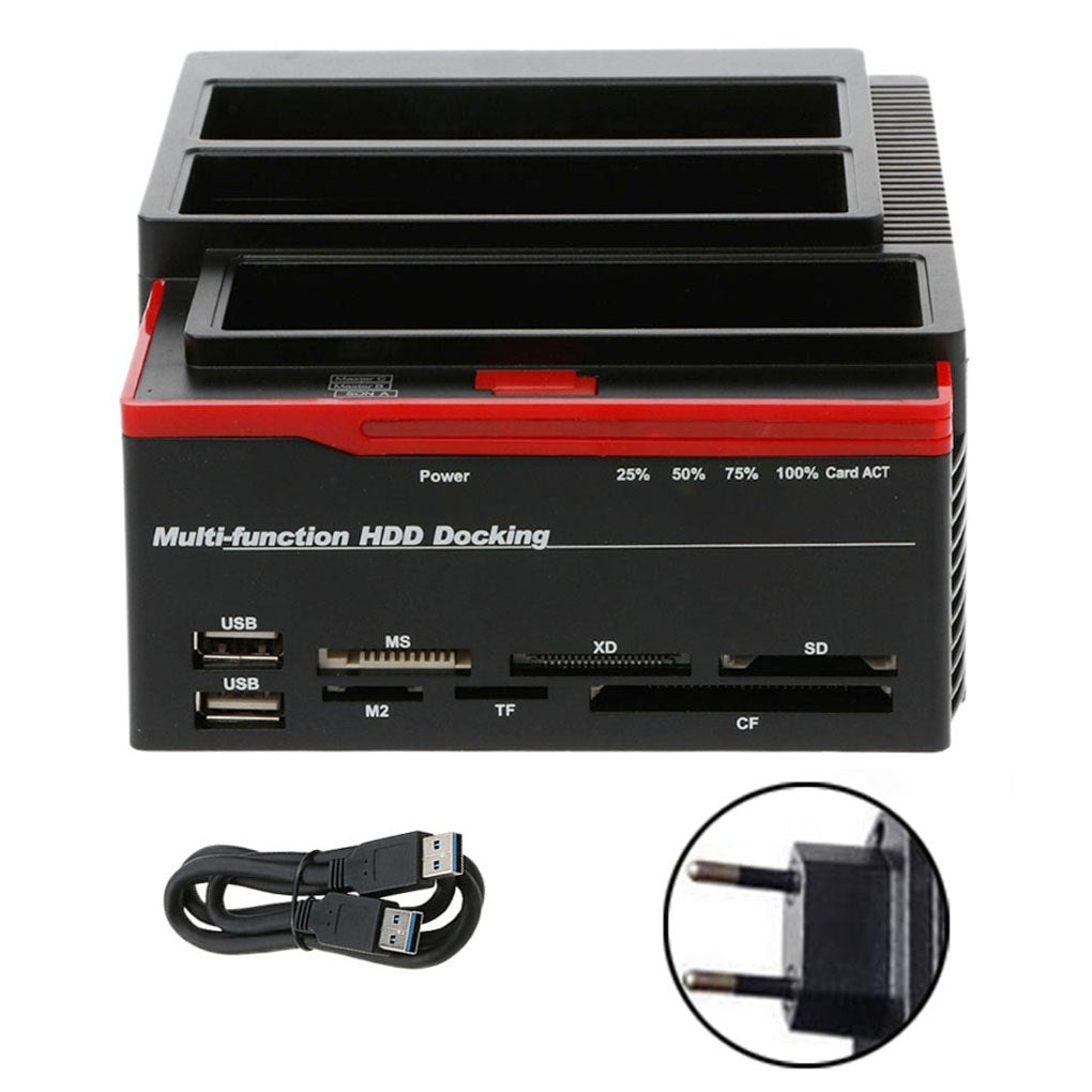 Wielofunkcyjna stacja dokująca 2,5 3,5" HDD UKB 3.0 Clone Karta dysku twardego EU