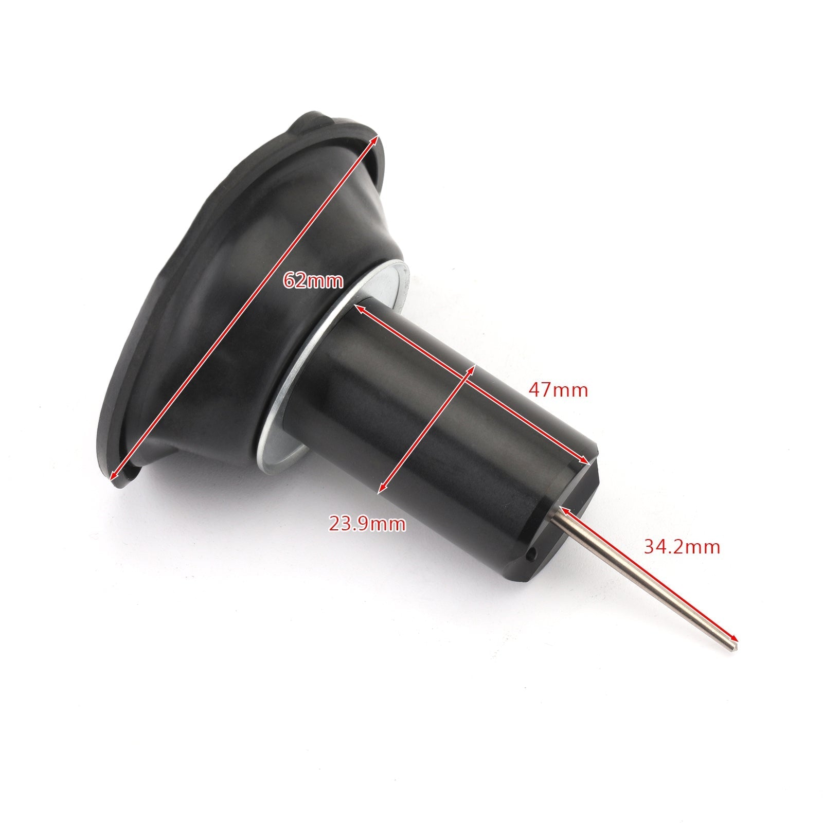 23,9 mm carburateur carburateurzuigermembraan voor generieke YM Virago XV250 V-Twin-cilinder