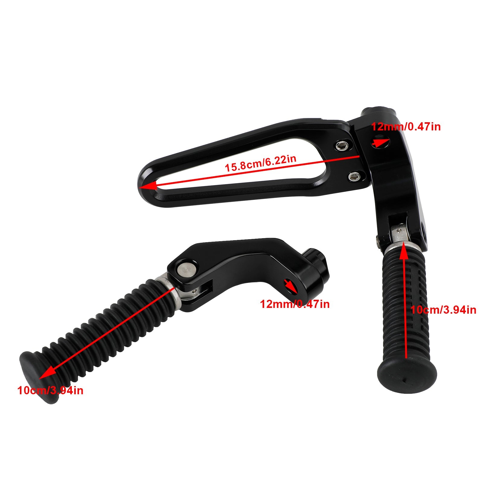 BMW R18 2020-2022 Kit de montaje de reposapiés trasero para reposapiés de pasajero