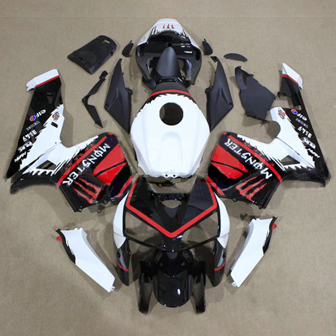 Amotopart Honda CBR600RR 2003-2004 F5 ABS muovinen korin suojasarja