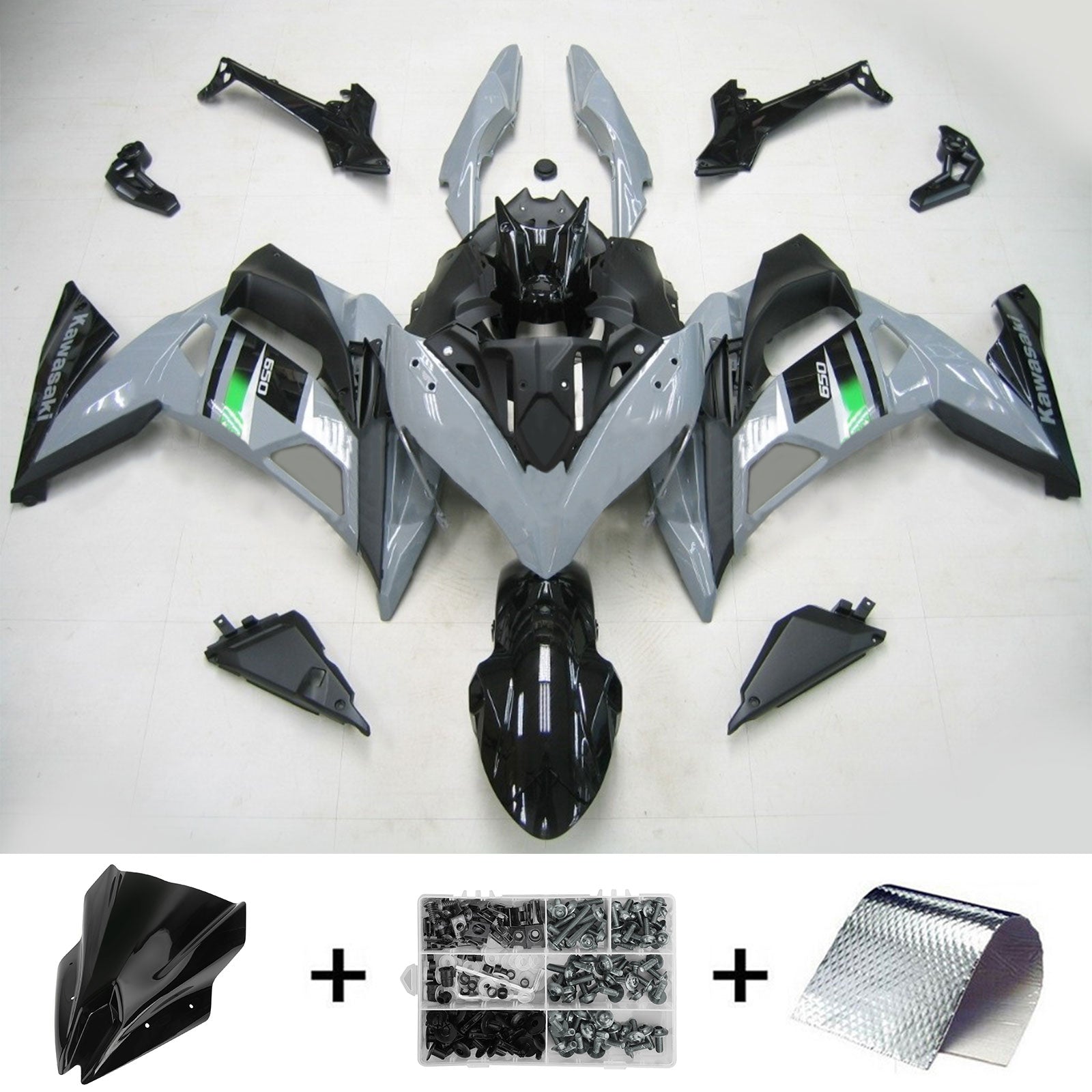 Amotopart Kawasaki ER-6F Ninja650 2020-2023 ABS carrosseriekuipset