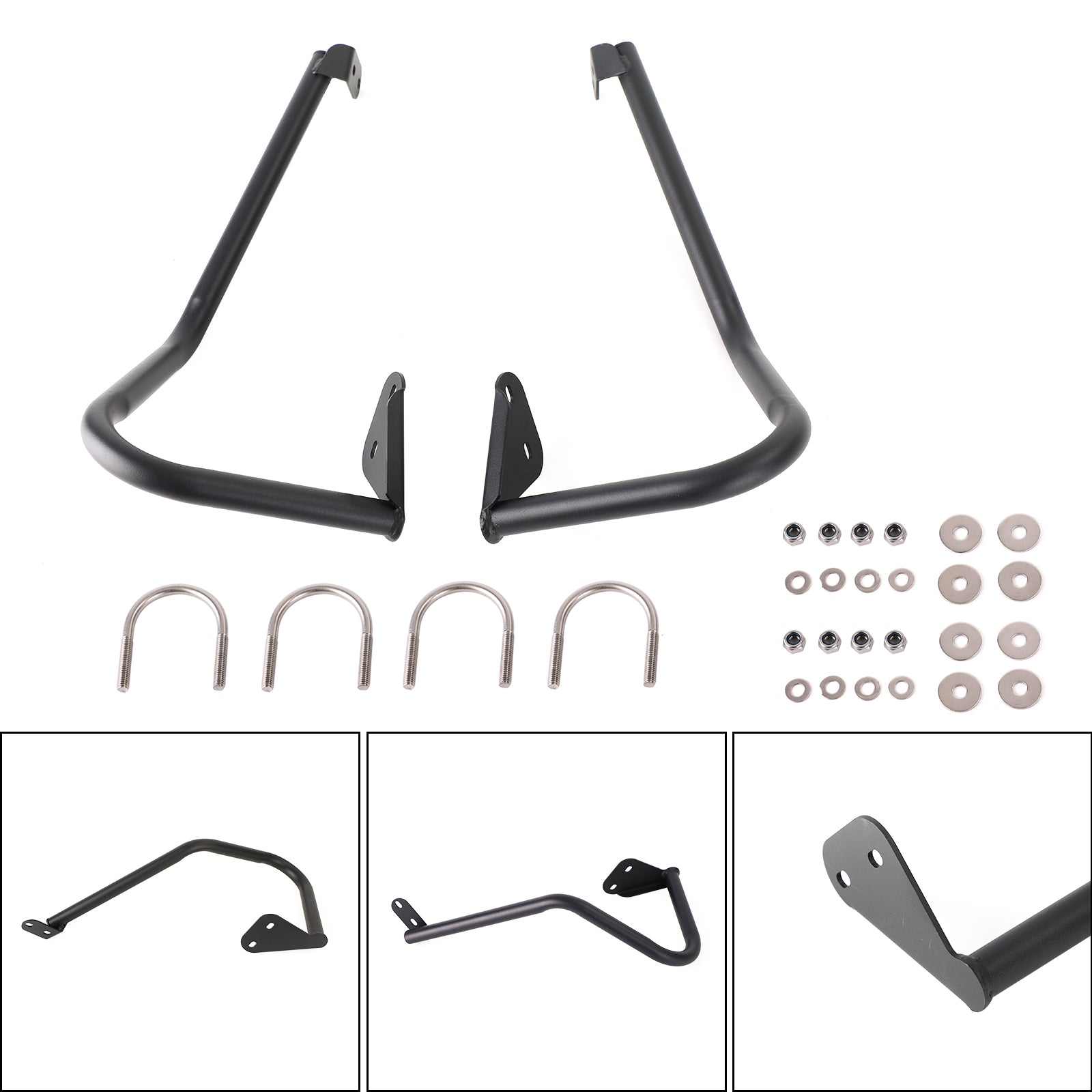 Osłona zabezpieczająca silnik zderzaka Pasek awaryjny czarny dla Honda Crf250 Crf250L 17-21 Generic