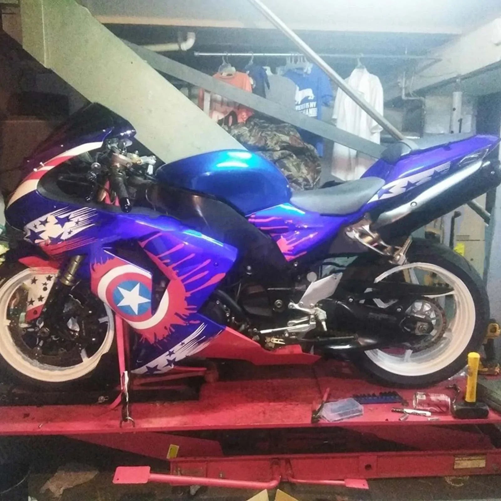 Amotopart kuipset voor Kawasaki ZX10R 2006-2007 Generiek