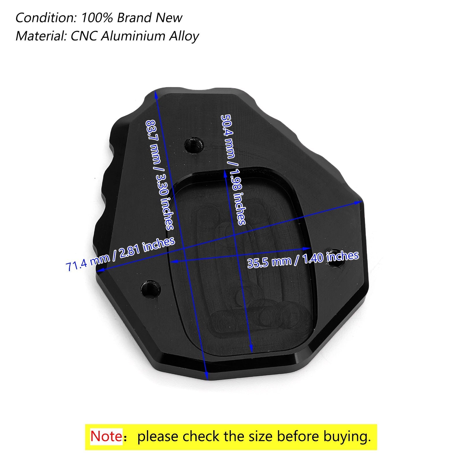 Płytka rozszerzająca kulę rozszerzenia dla Honda CB500X 2019 Generic