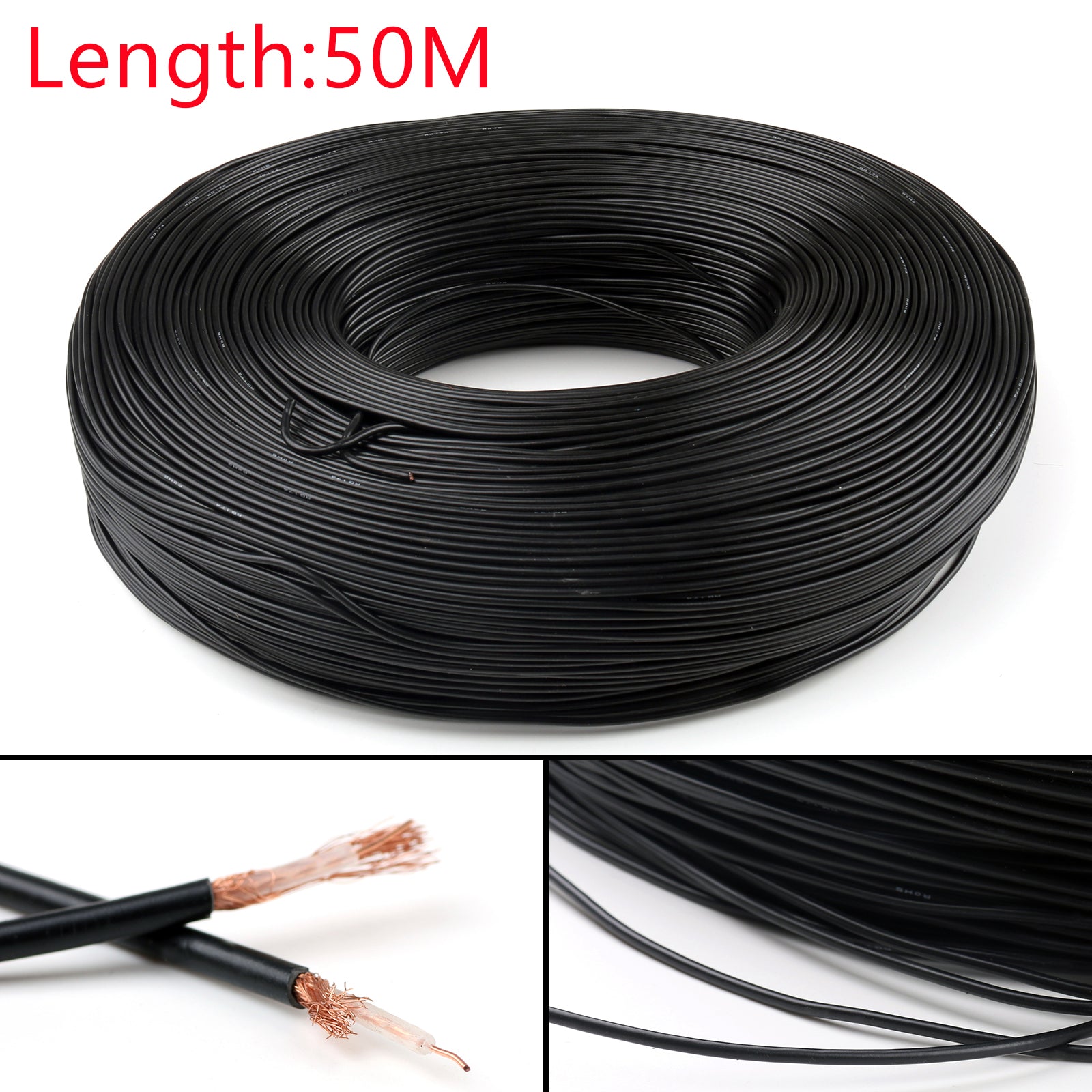 Connecteur de câble coaxial RG174 RF 50ohm M17/119-RG174 Coaxial Pigtail