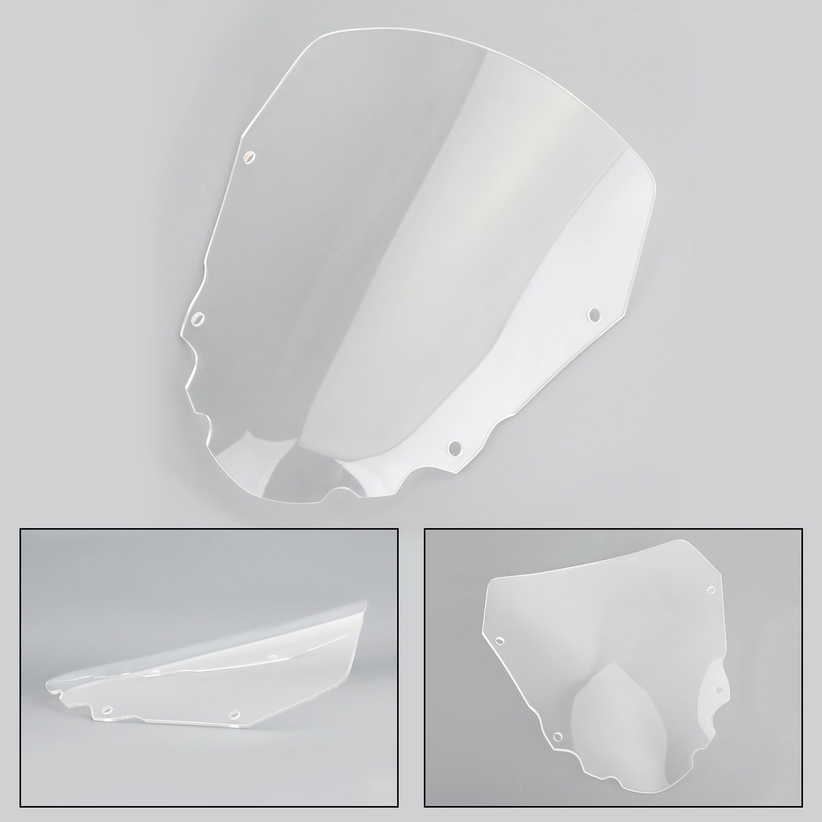 2008-2014 Kawasaki KLR650 1x pare-brise moto court 4mm