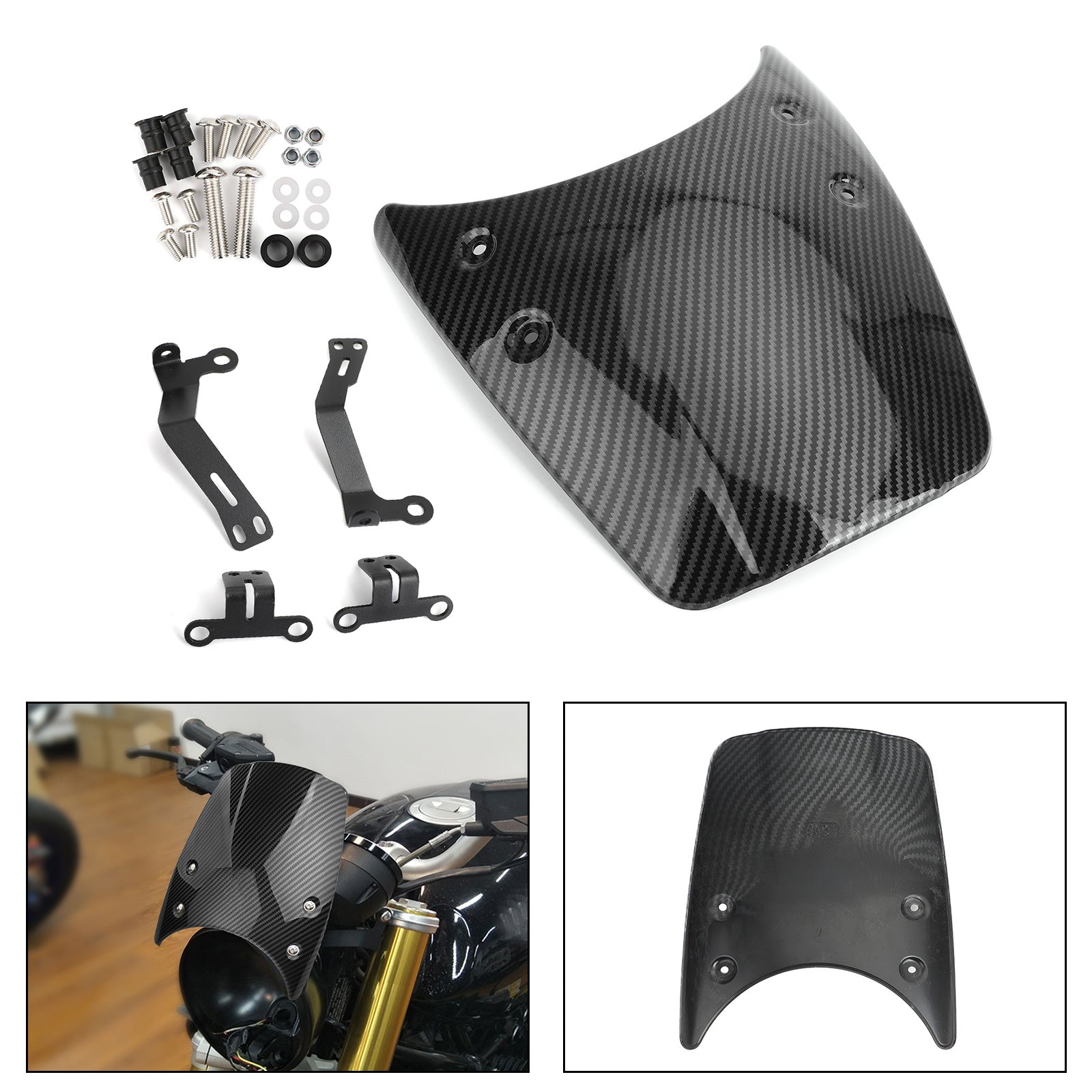 Carenado Faro Carenabris para BMW R Nine T 14-17 Carbono Generico