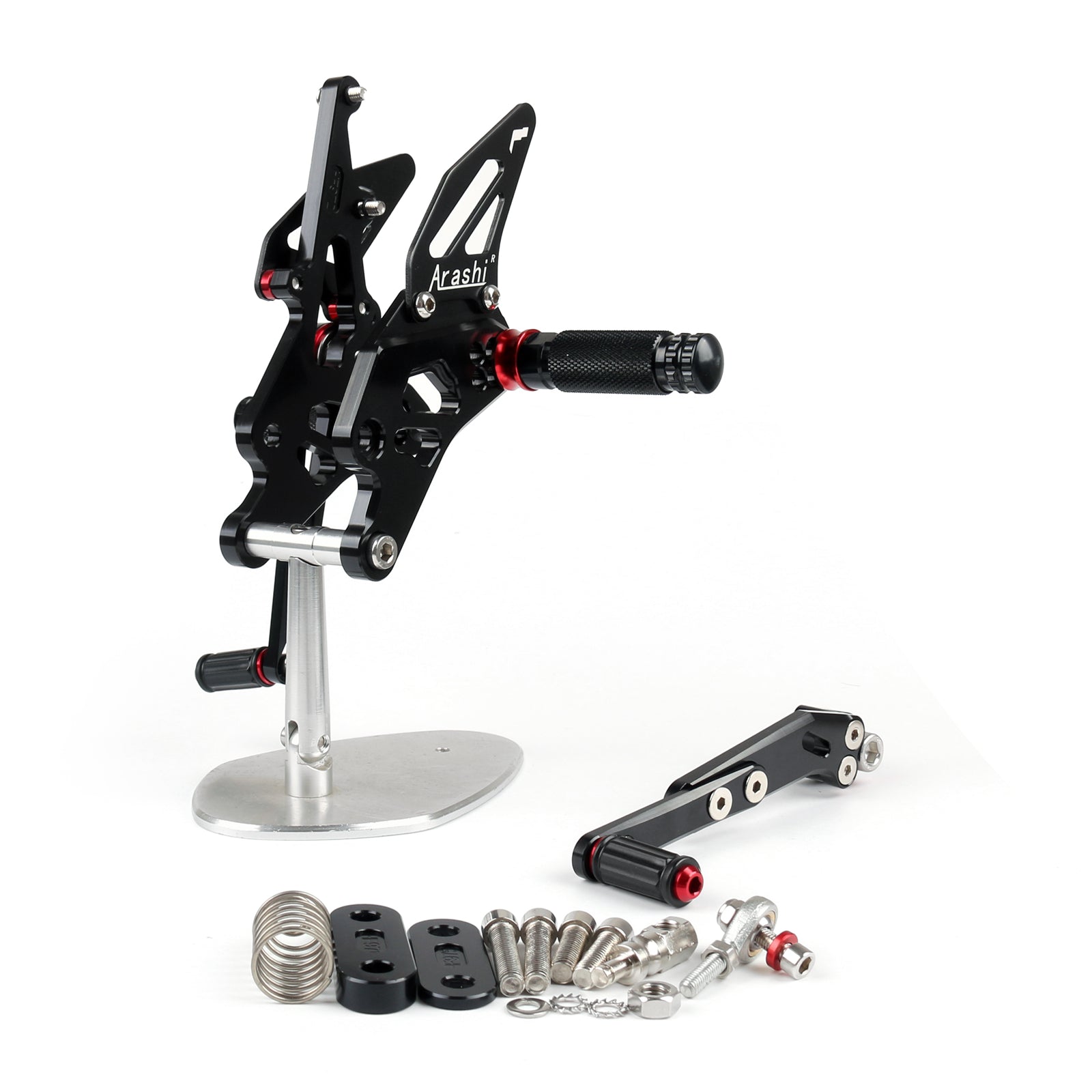 Achter set van verstelbare voetsteun CNC voor Suzuki GSXR1000 2009-2016 BLAC Generic