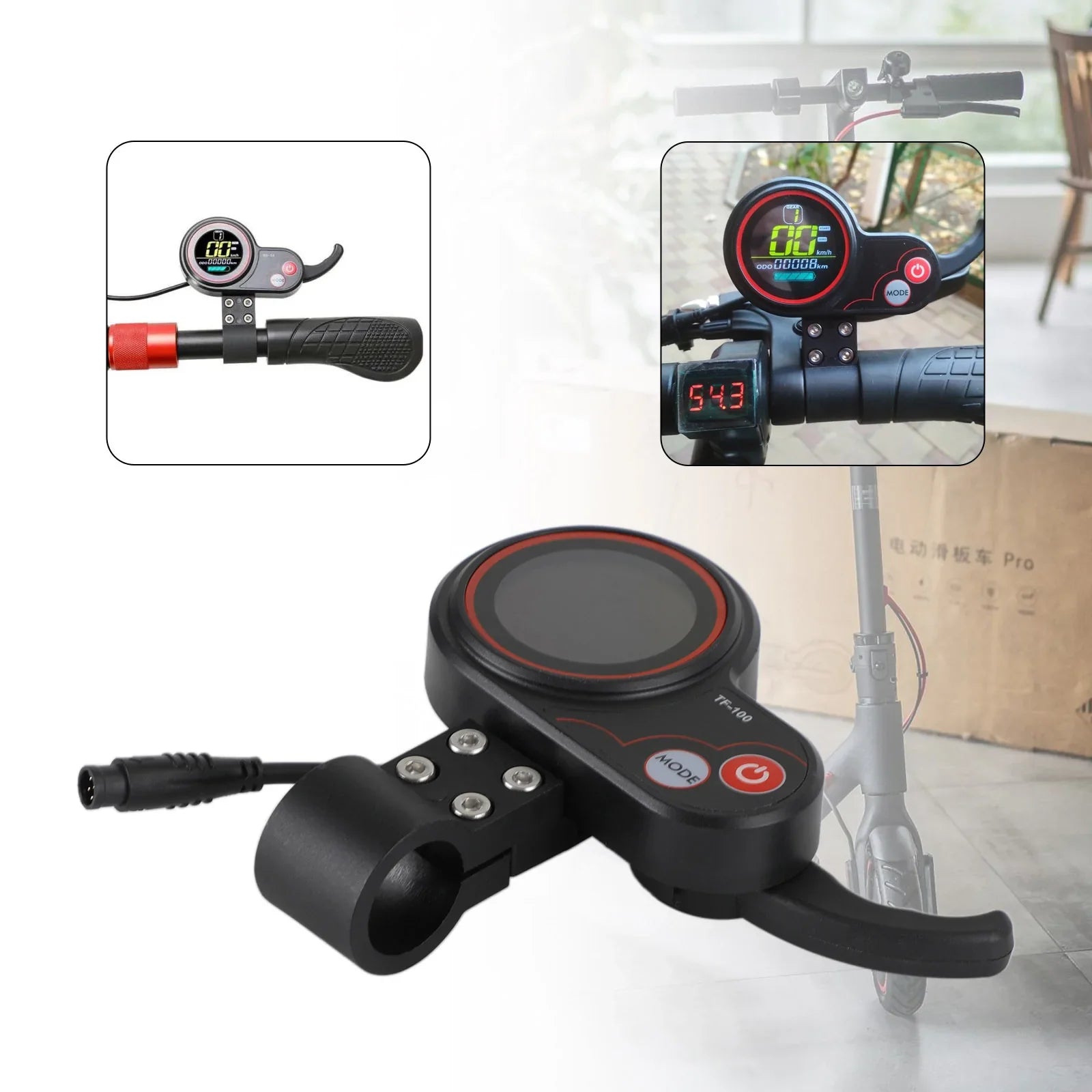 Scooter électrique TF-100 48V 20A affichage compteur de vitesse adapté pour Kugoo m4/M4 Pro