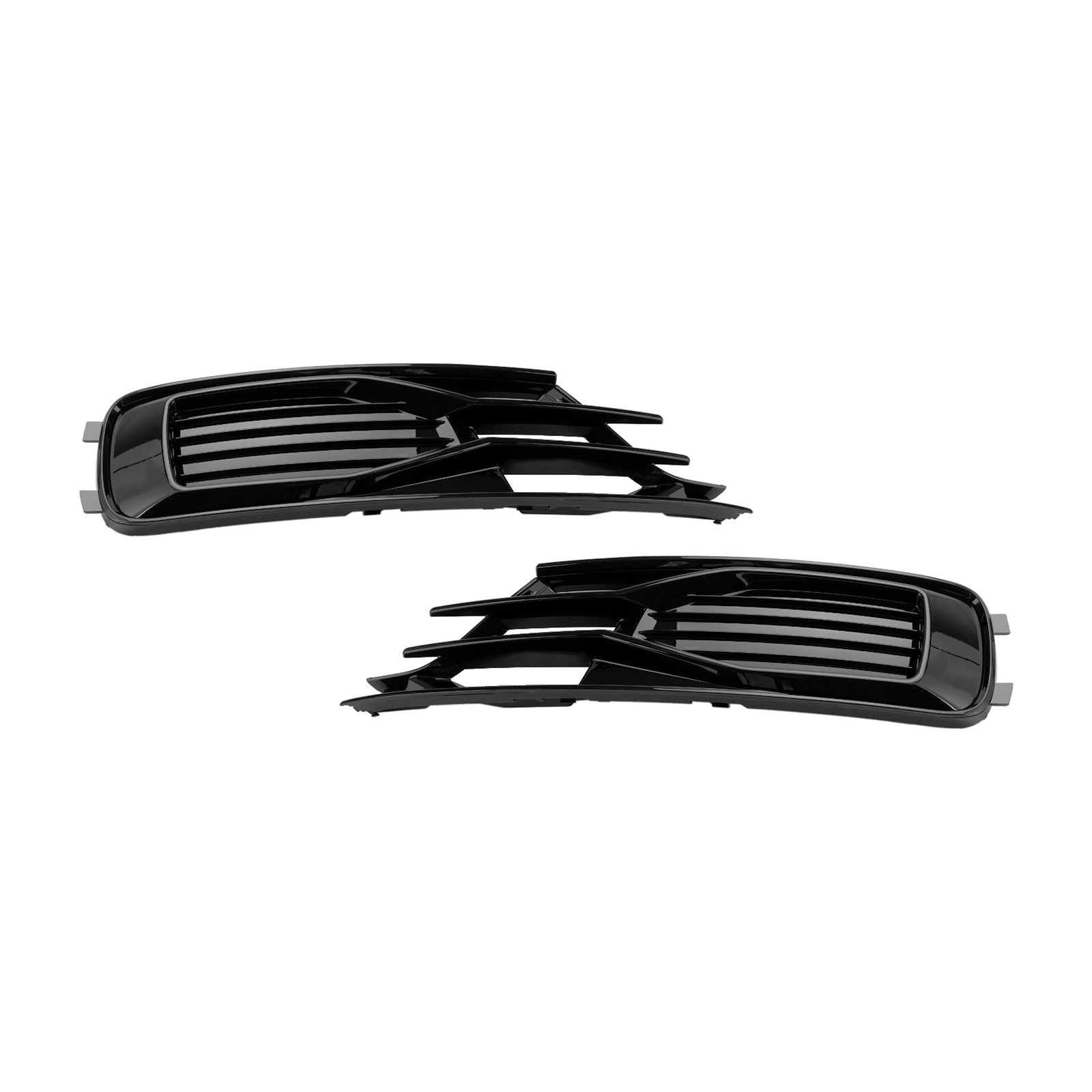 Audi A6 C7 2014-2018 2 stuks voorbumper mistlampafdekking grille zwart