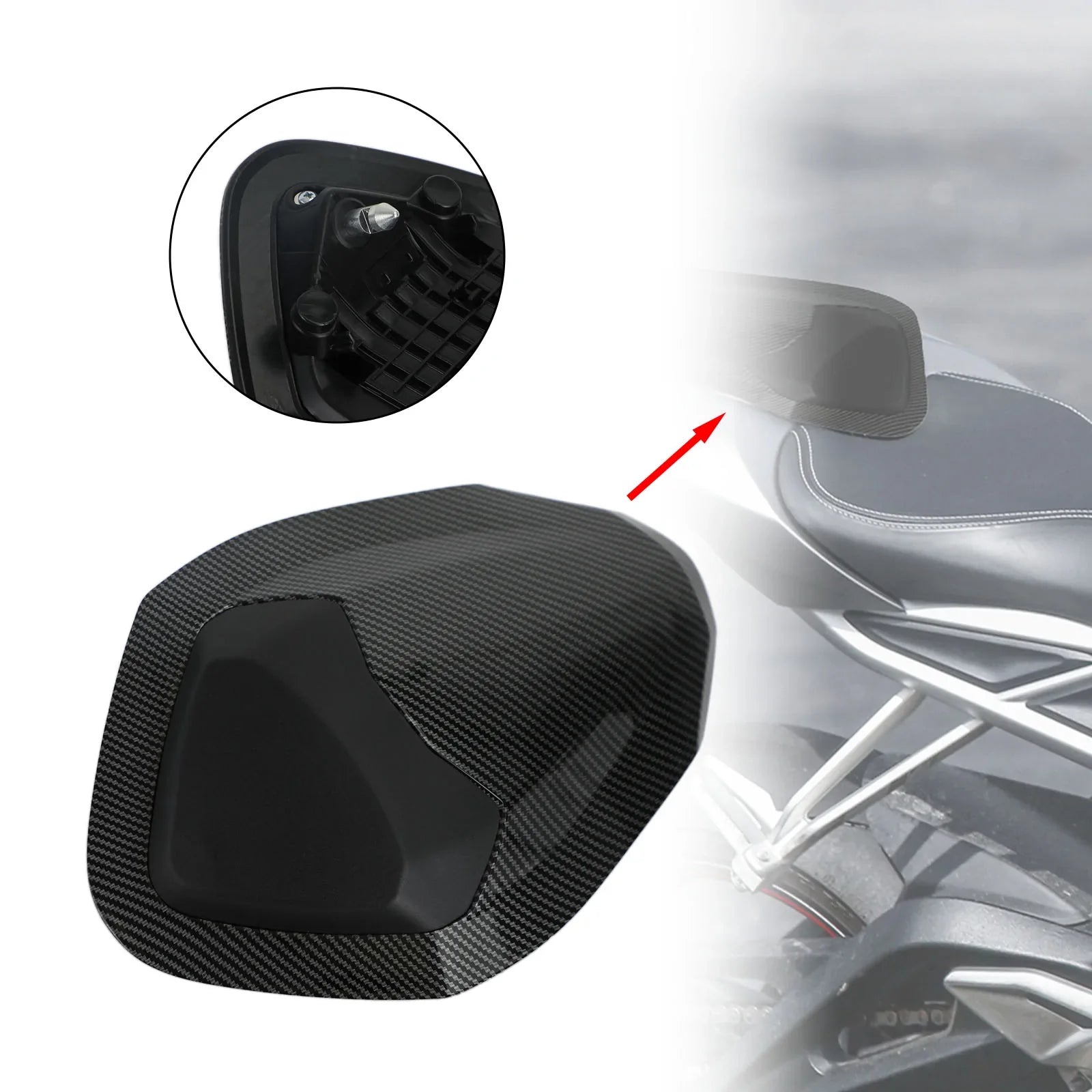 Okładka tylnego uchwytu na siedzenie dla ulicznego Triple Rs 765 2017-2019 Ogólny