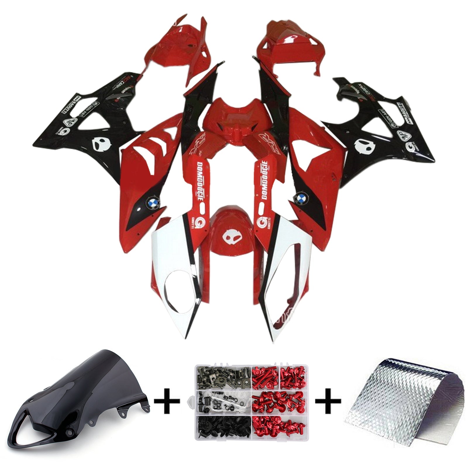 Amotopart BMW S1000RR 2009-2014 Kuipset Carrosserie ABS Kunststof