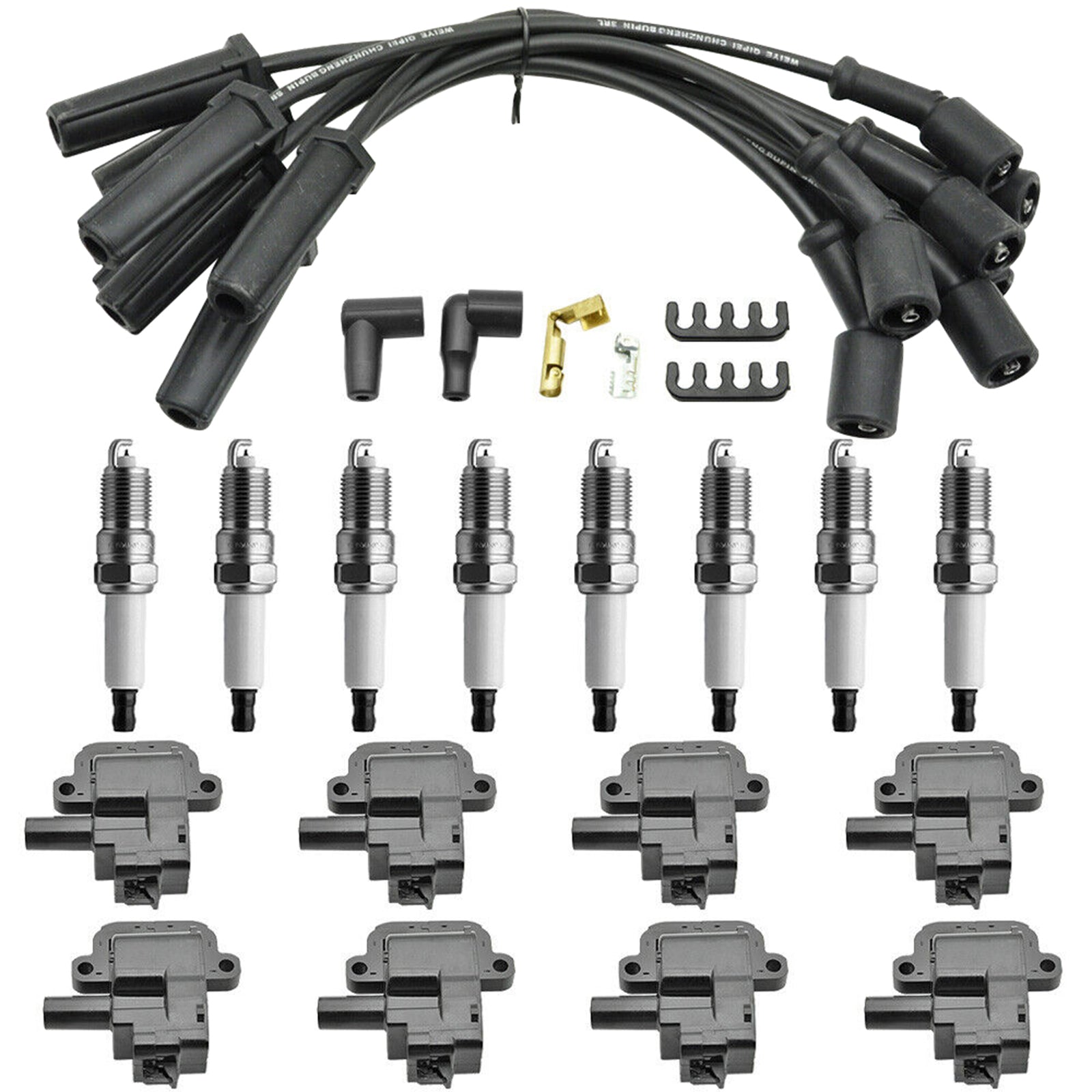2004-2005 Cadillac CTS V V8 5.7L 8X bobine + bougie + draad D580 UF192