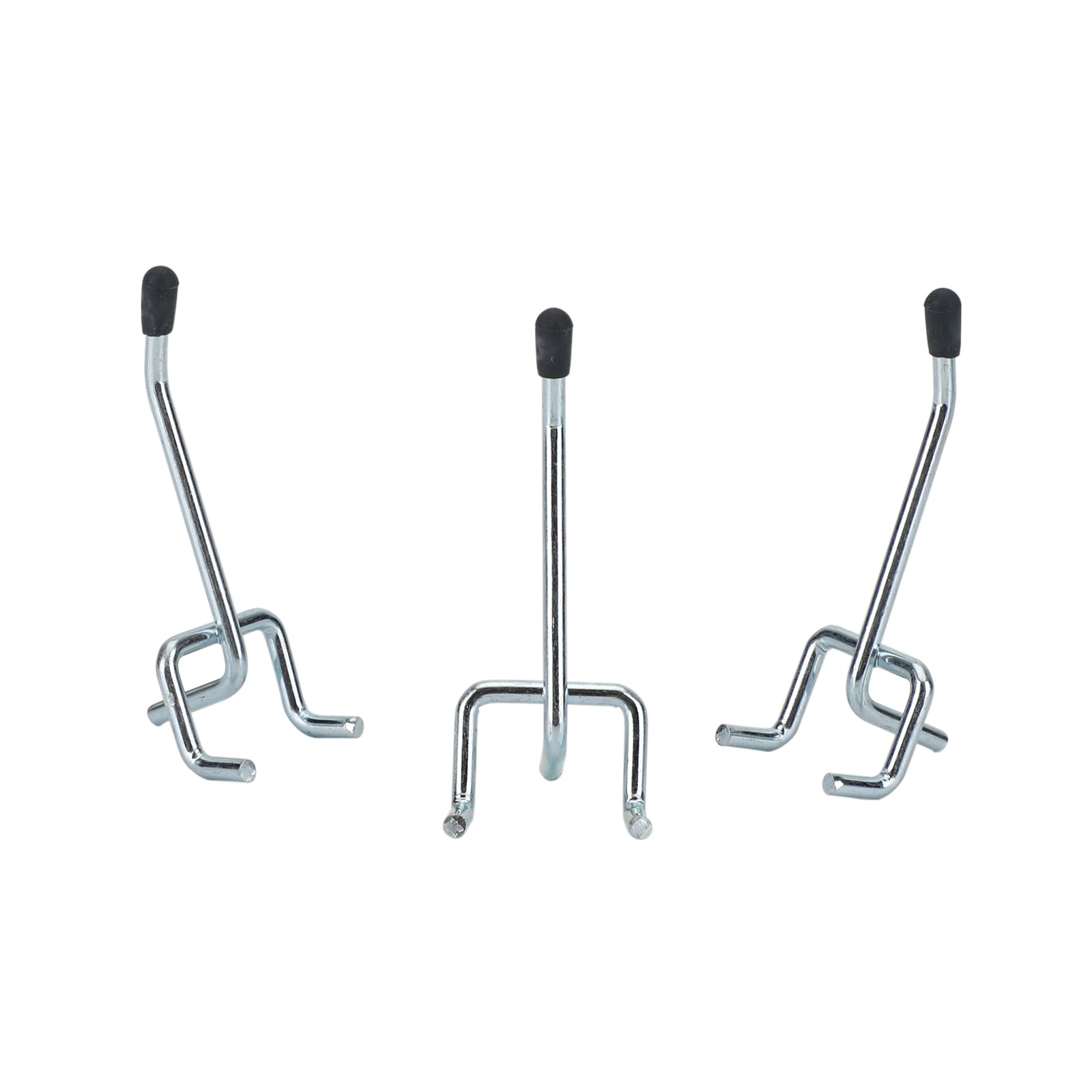 Ganchos de clavija de 50 Uds., ganchos para tablero perforado de 2 pulgadas, ganchos para tablero de clavija con punta negra de seguridad