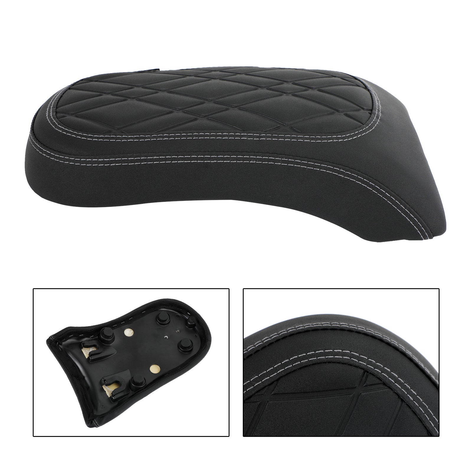 BMW R18 Bikes 2020-2022 2021 Blazinica potniškega sedeža Flat PU Black Grid